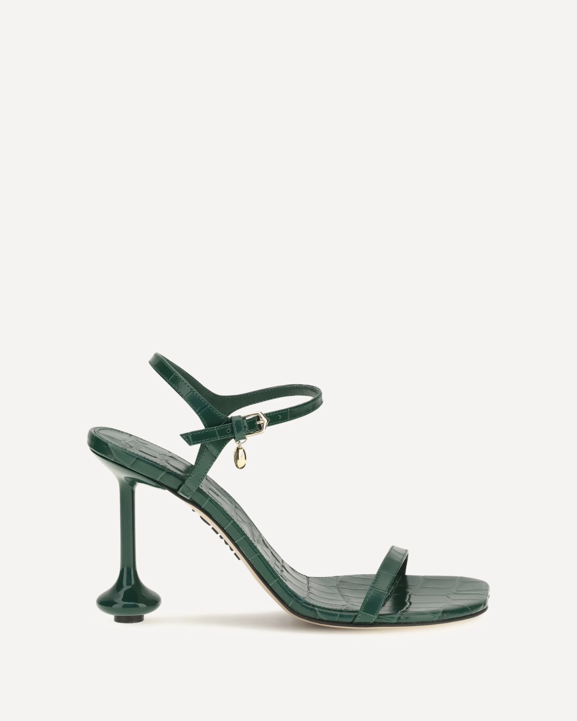 Toy crocodile-embossed leather Sandals - GREEN | Cheap Luxury Handbags Store,