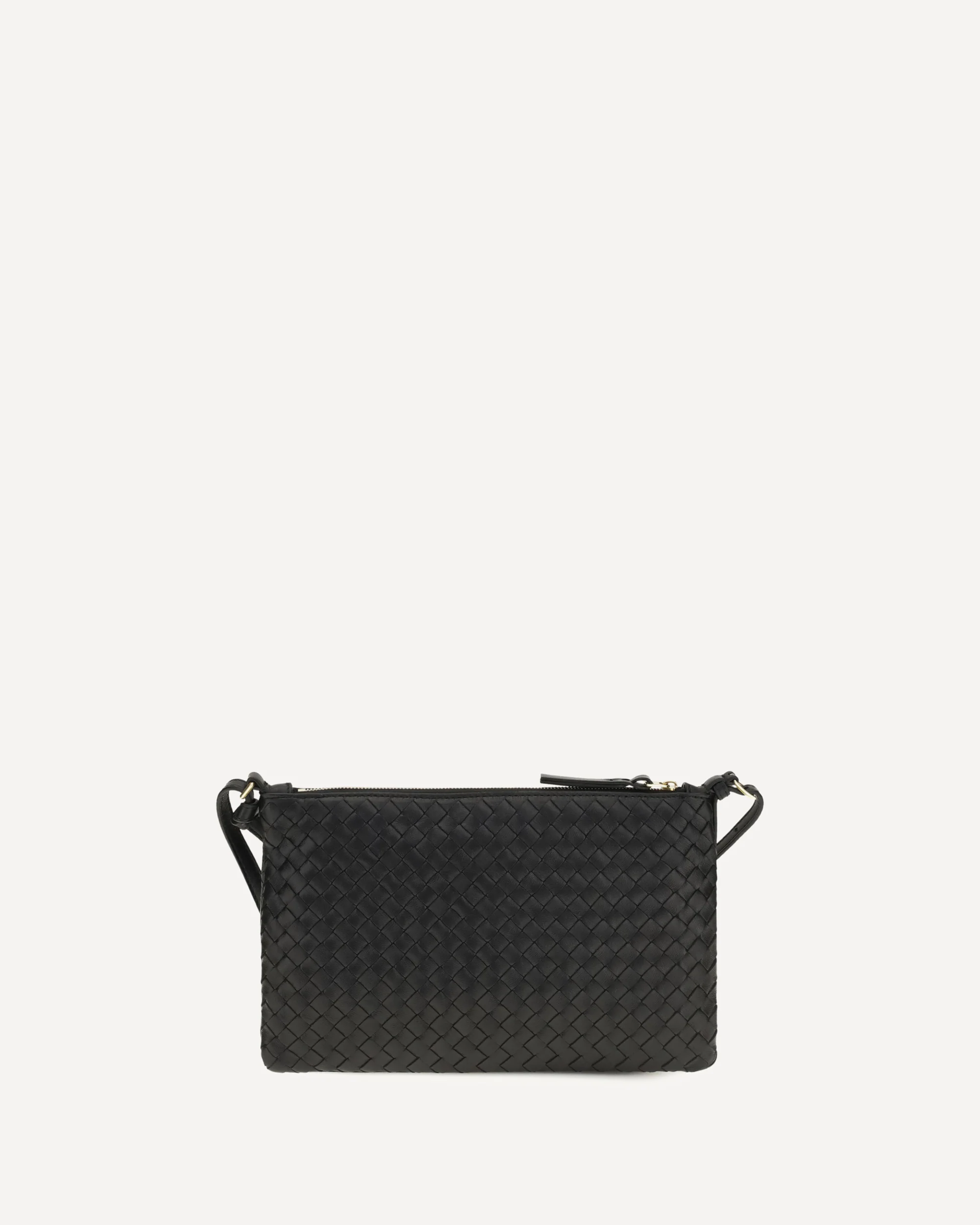 Intrecciato Shoulder Bag - BLACK | Cheap Luxury Handbags Store,