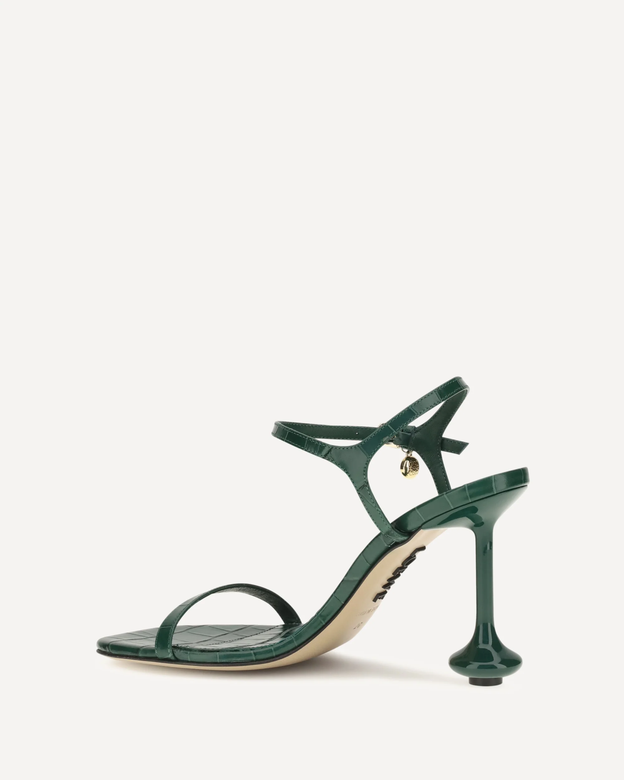 Toy crocodile-embossed leather Sandals - GREEN | Cheap Luxury Handbags Store,
