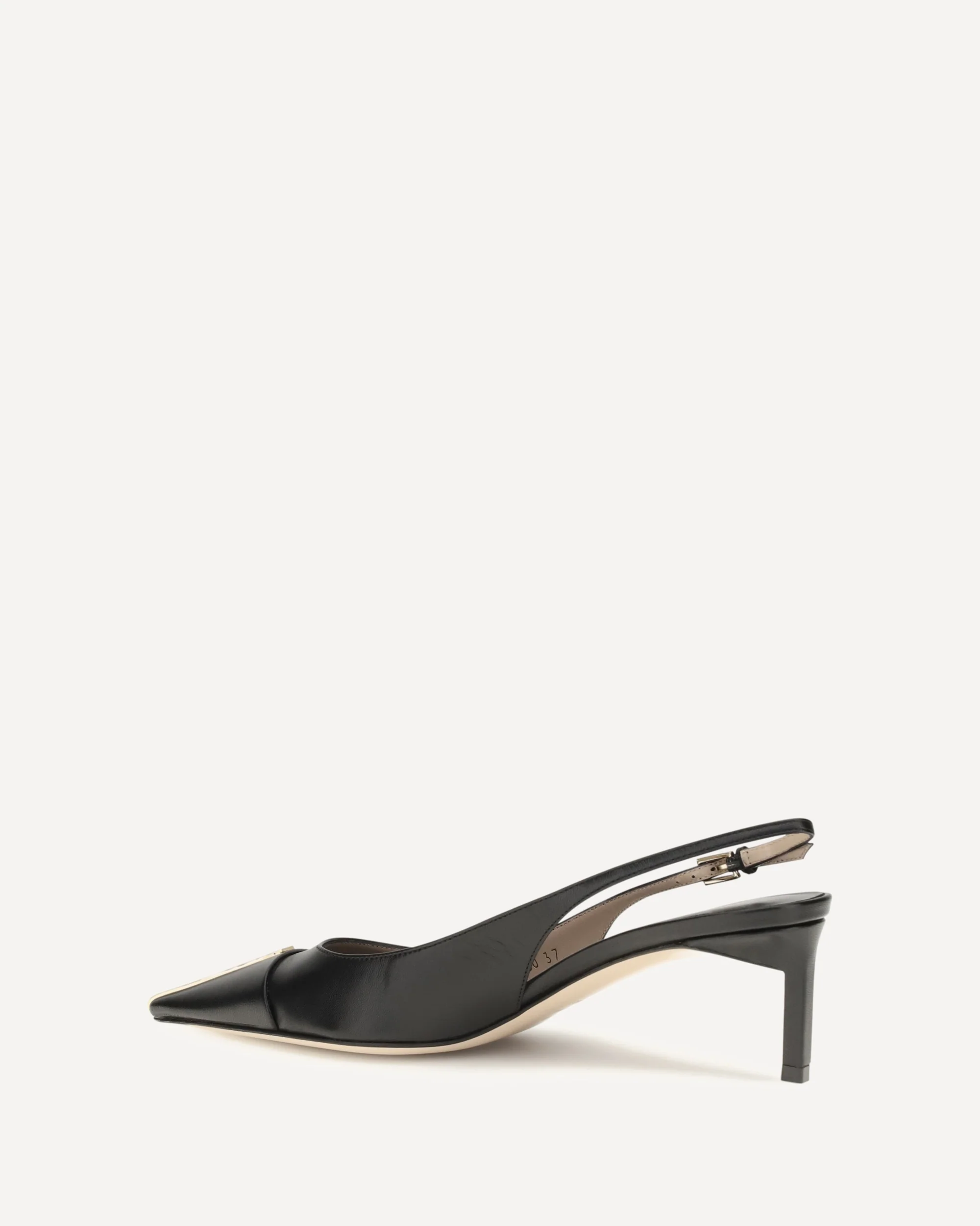 Leather Slingback Pumps - BLACK | Cheap Luxury Handbags Store,