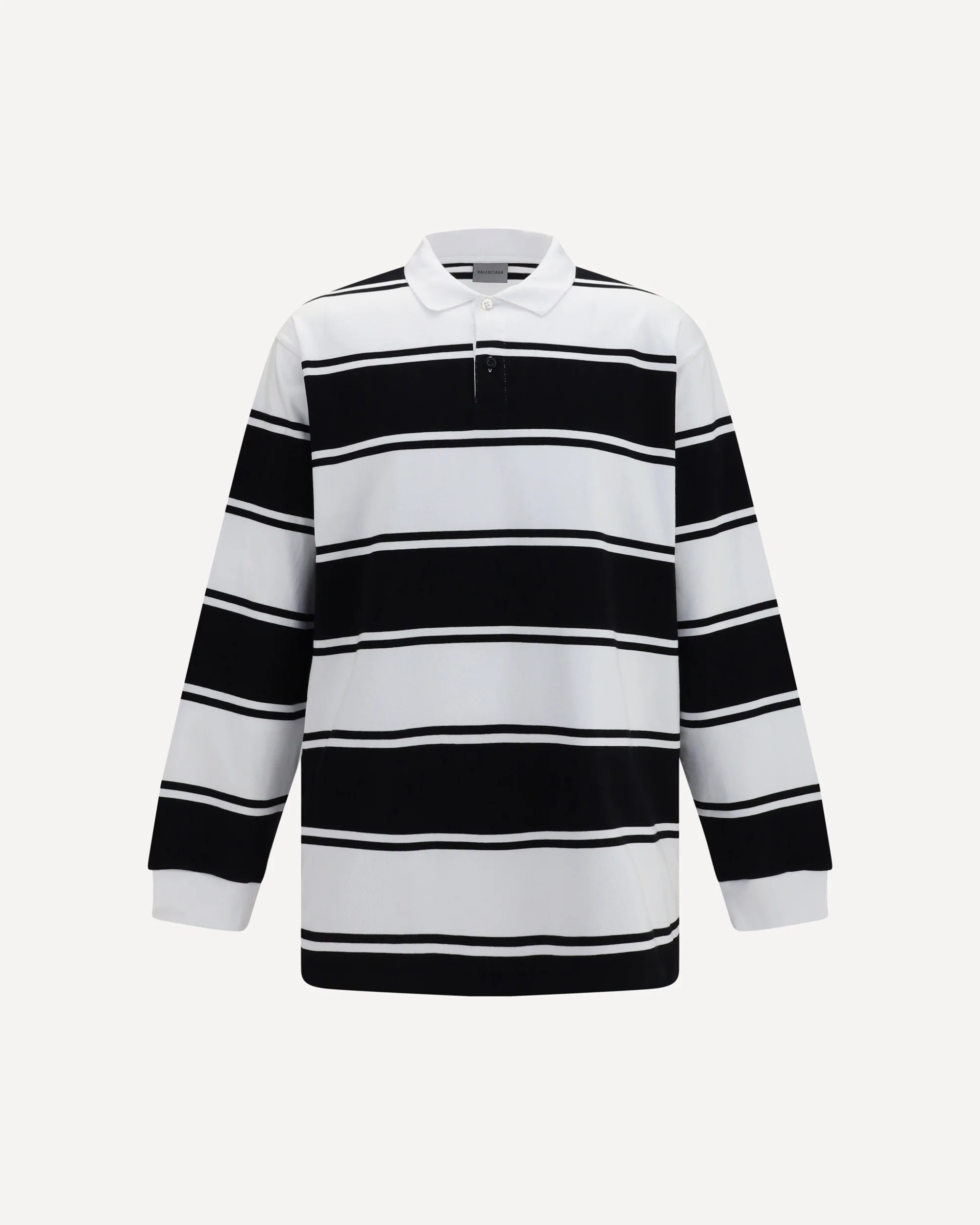 Striped long-sleeve Polo - WHITE | Cheap Luxury Handbags Store,