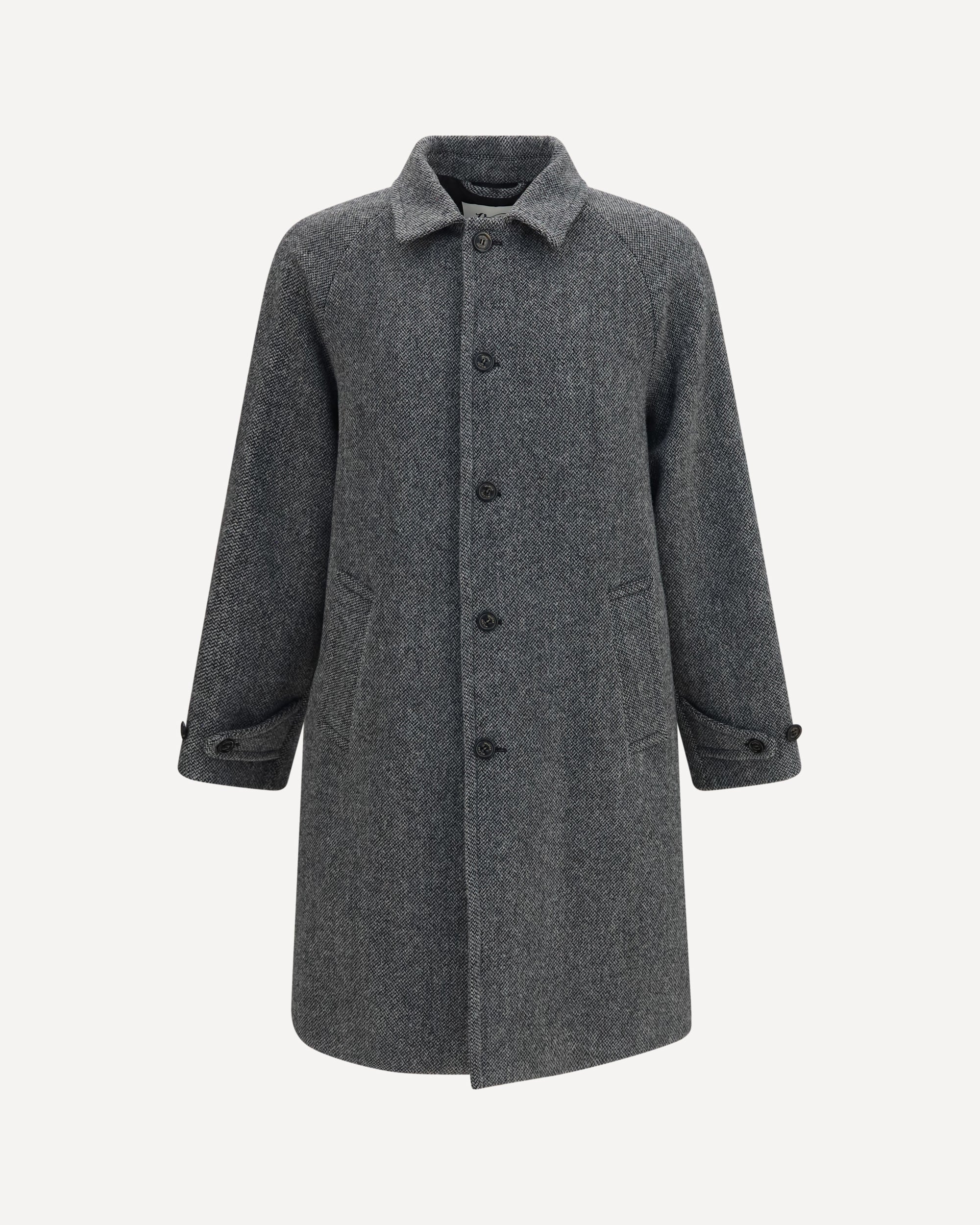 Vittorio Coat in pure virgin wool - GREY | Cheap Luxury Handbags Store,
