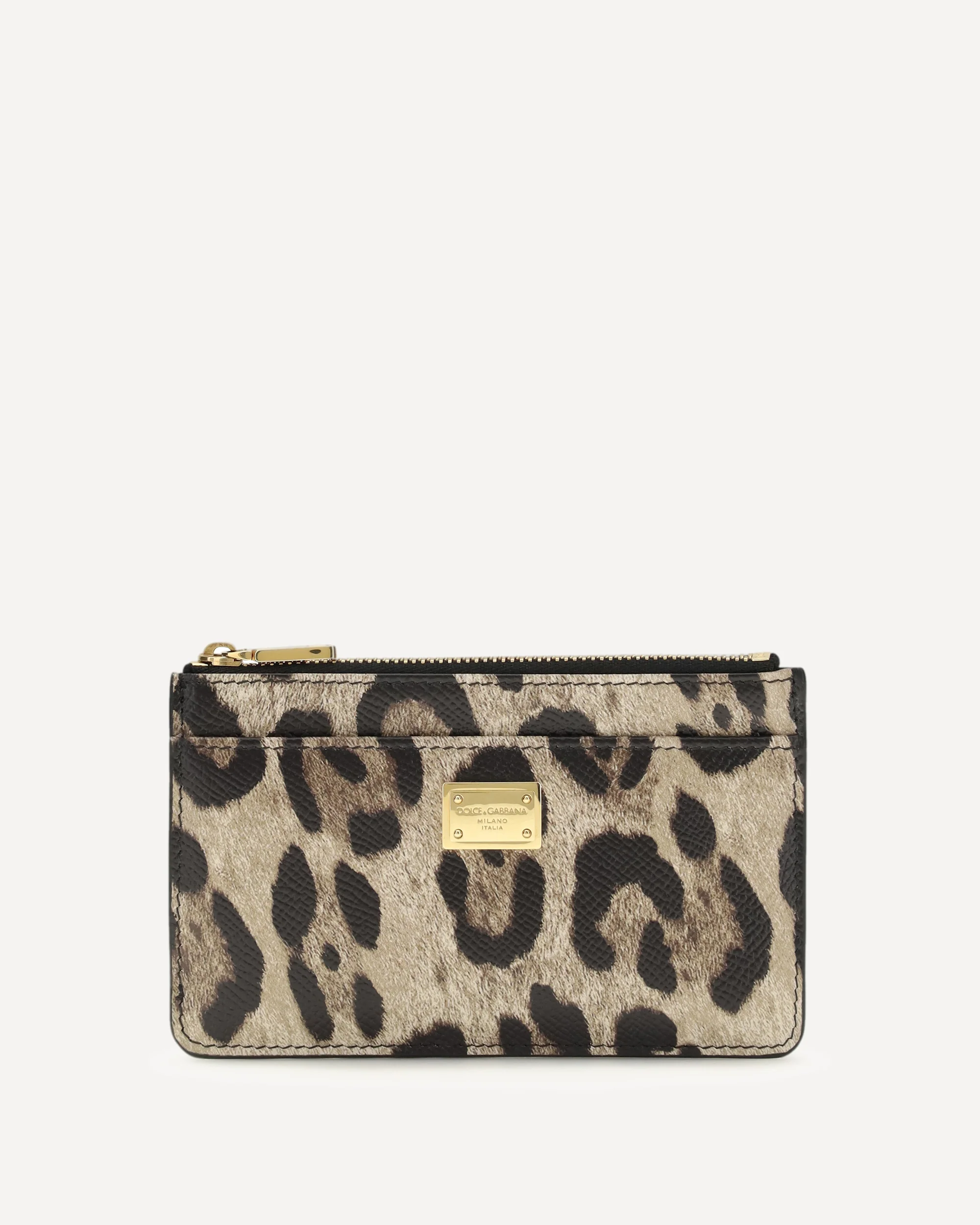 Animal print leather Card Holder - BROWN | Cheap Luxury Handbags Store,