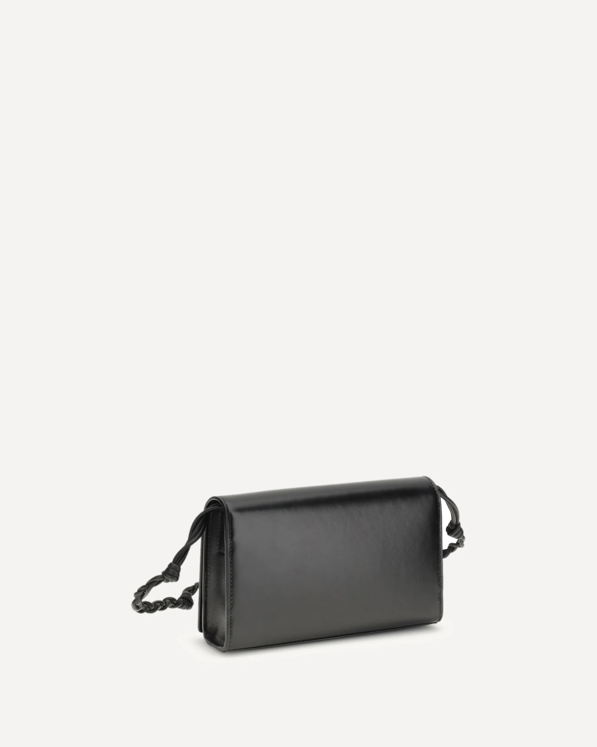 Tangle Wallet with shoulder strap - BLACK | Cheap Luxury Handbags Store,