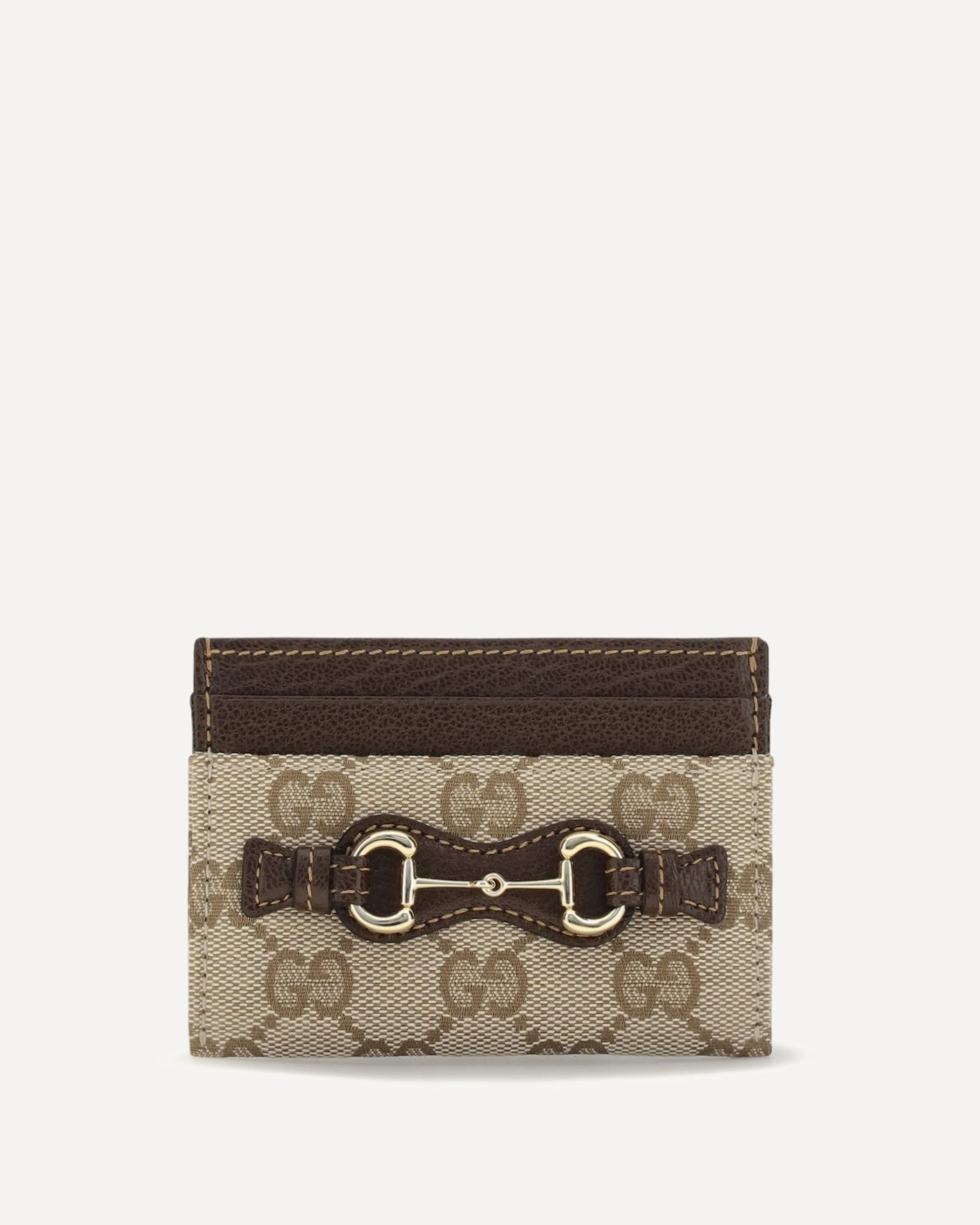 Horsebit Cardholder - BROWN | Cheap Luxury Handbags Store,
