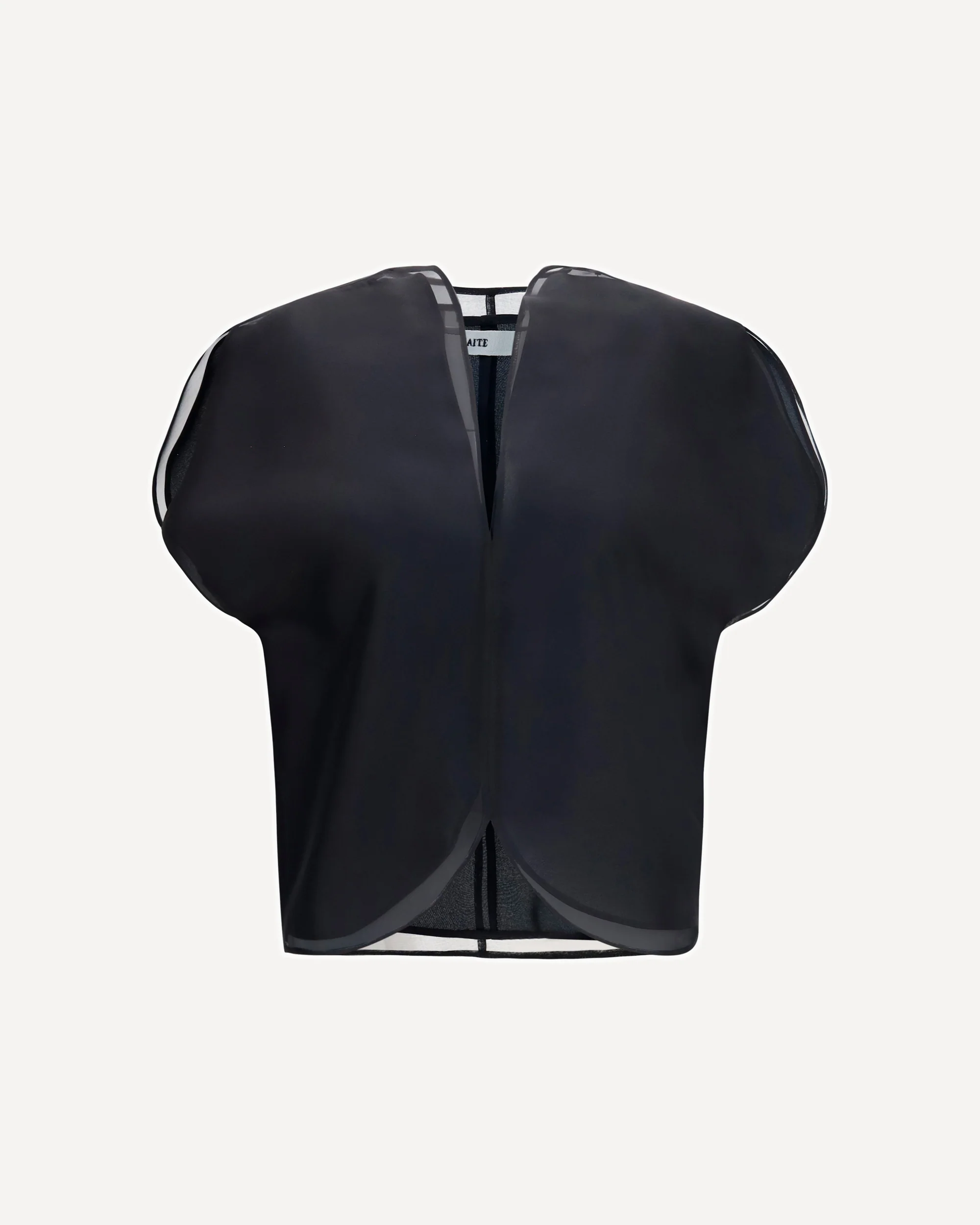 Briar silk organza Top - BLACK | Cheap Luxury Handbags Store,