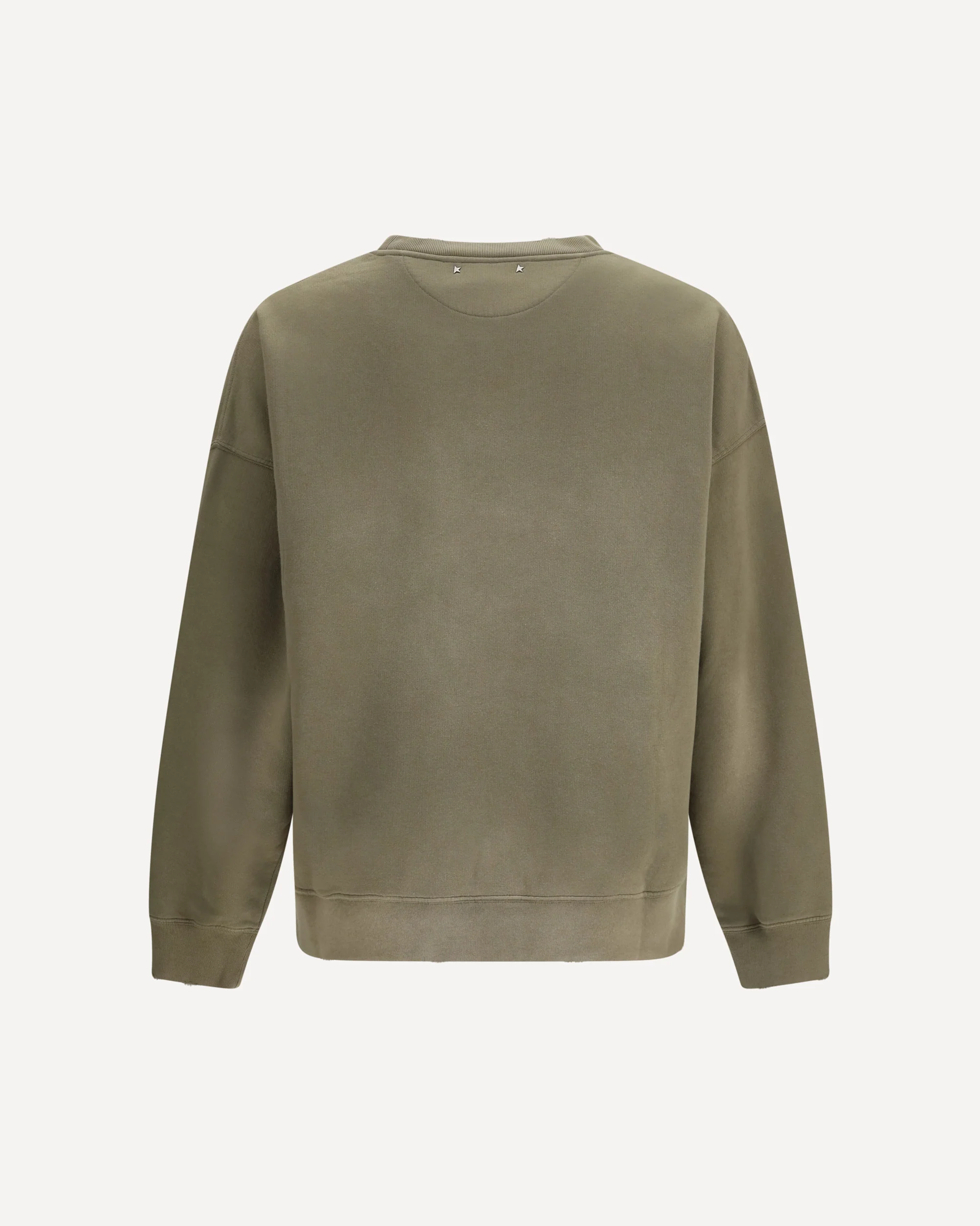 Journey unisex Crew neck in garment-dyed cotton fleece - GREEN | Cheap Luxury Handbags Store,