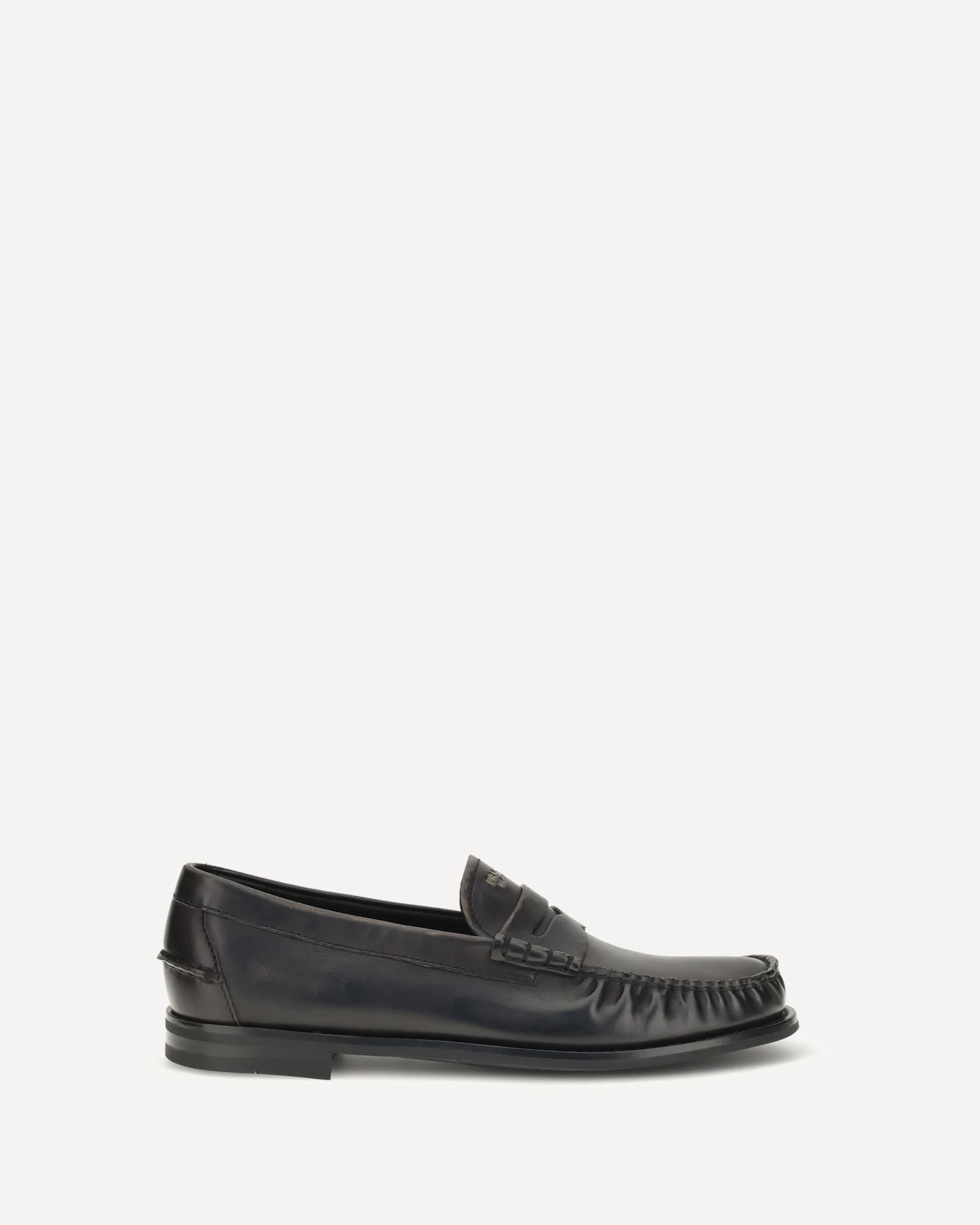 Vintage leather Loafers - BLACK | Cheap Luxury Handbags Store,