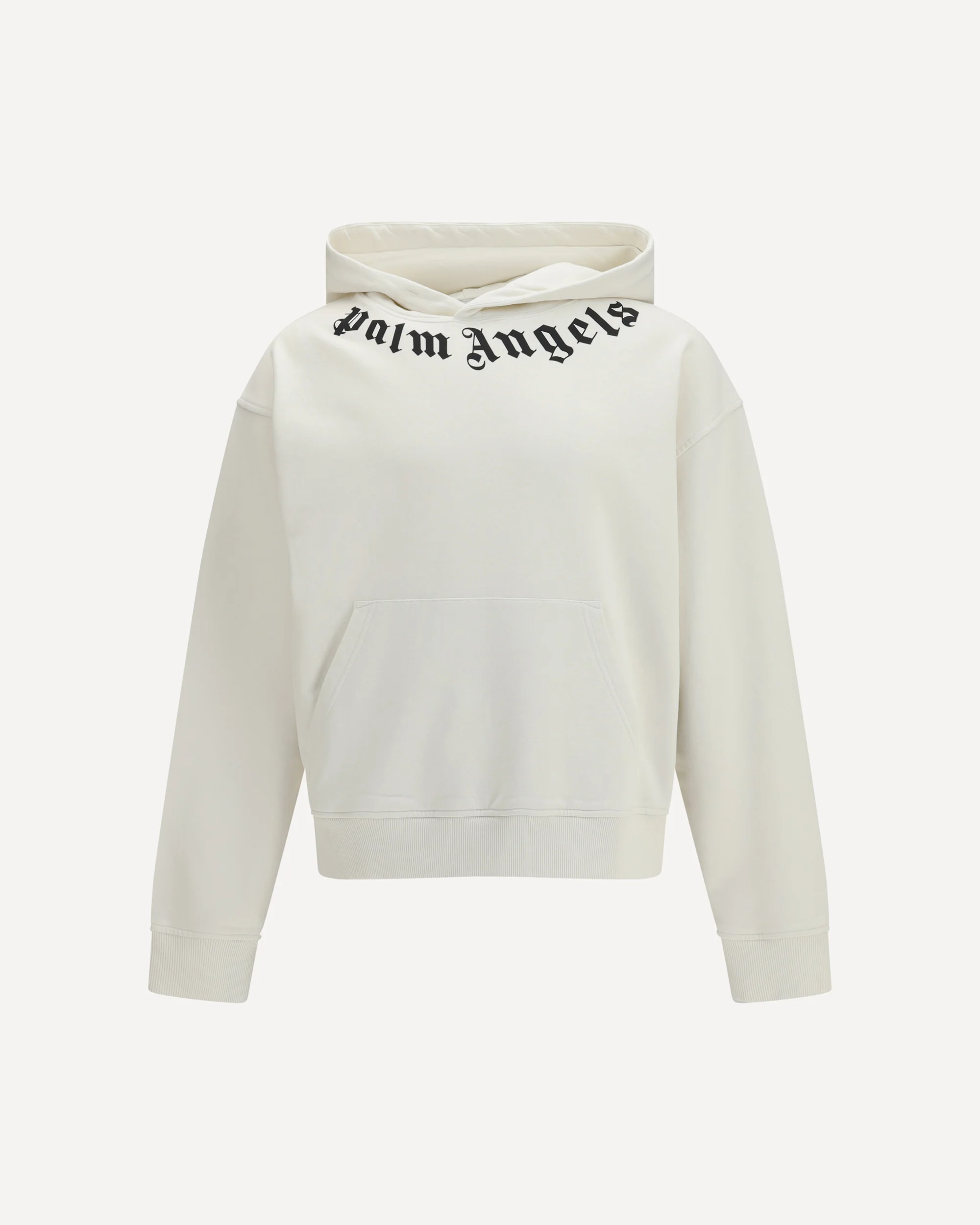 Neck Logo Hoodie - WHITE | Cheap Luxury Handbags Store,