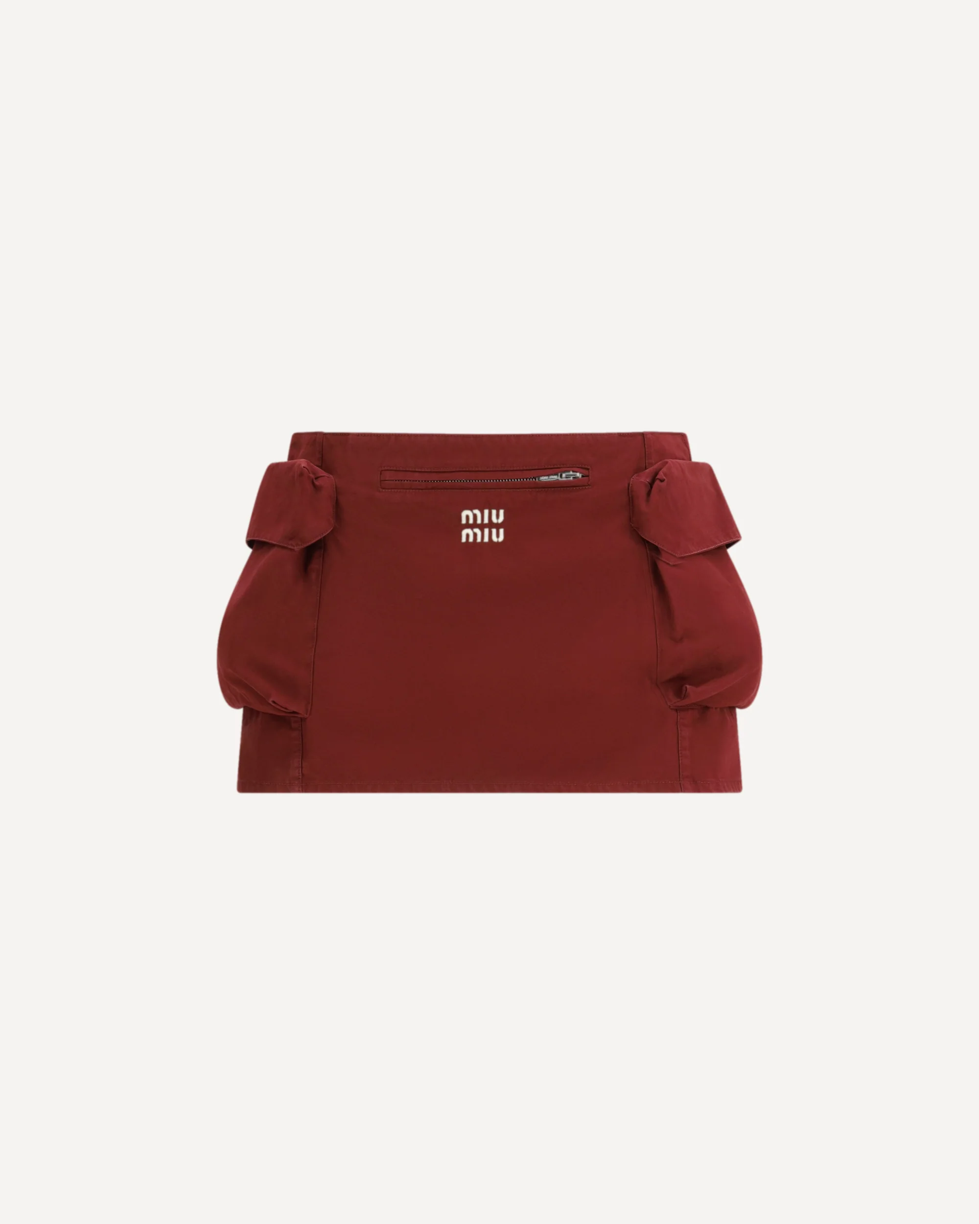 Cotton mini Skirt - BORDEAUX | Cheap Luxury Handbags Store,
