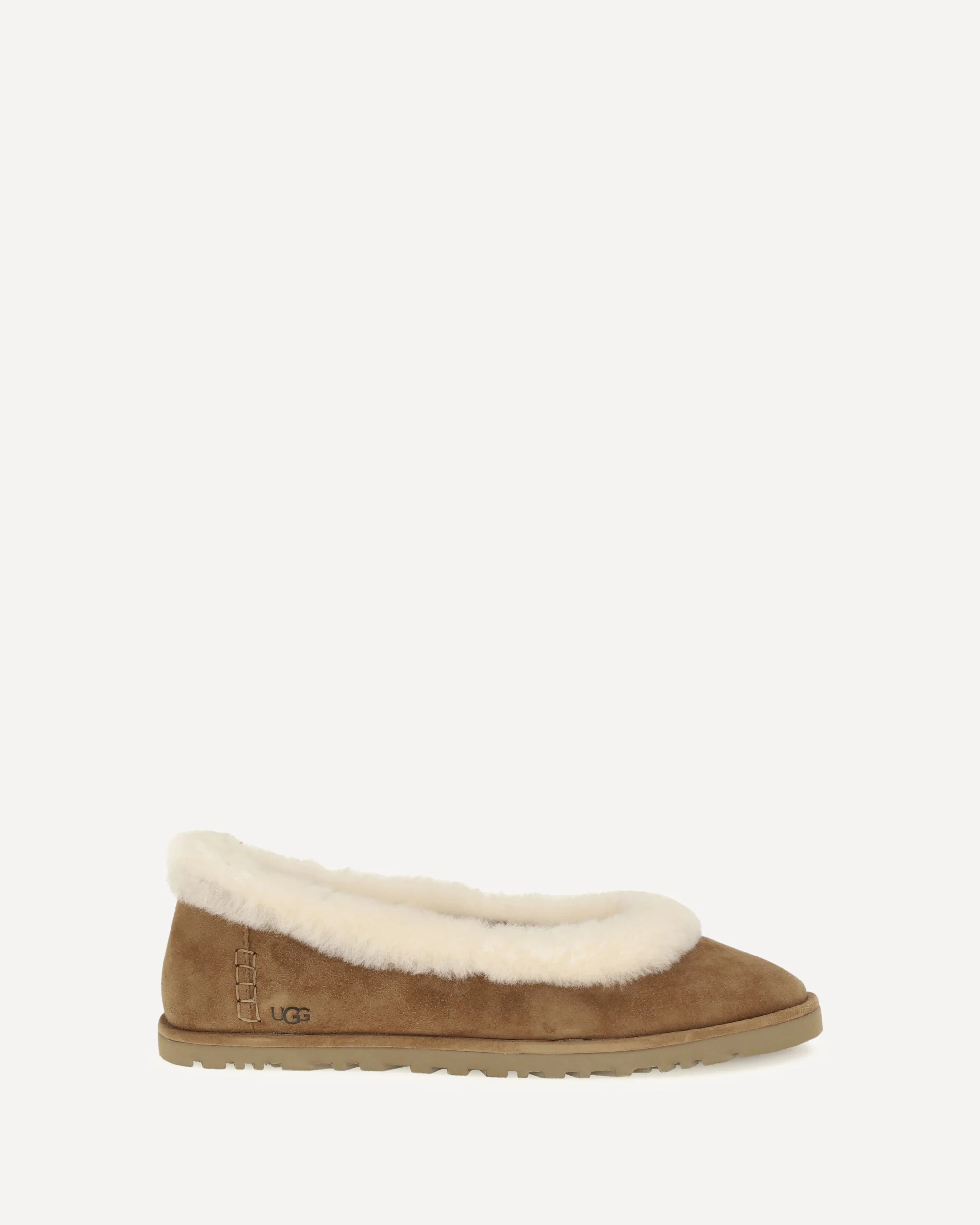 Zora suede Ballerinas - BEIGE | Cheap Luxury Handbags Store,