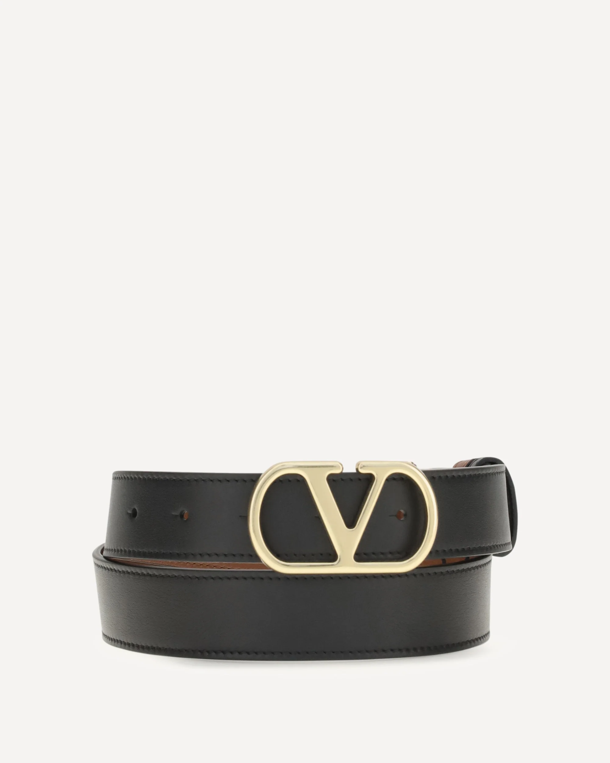 Reversible VLogo Signature Belt - BLACK | Cheap Luxury Handbags Store,