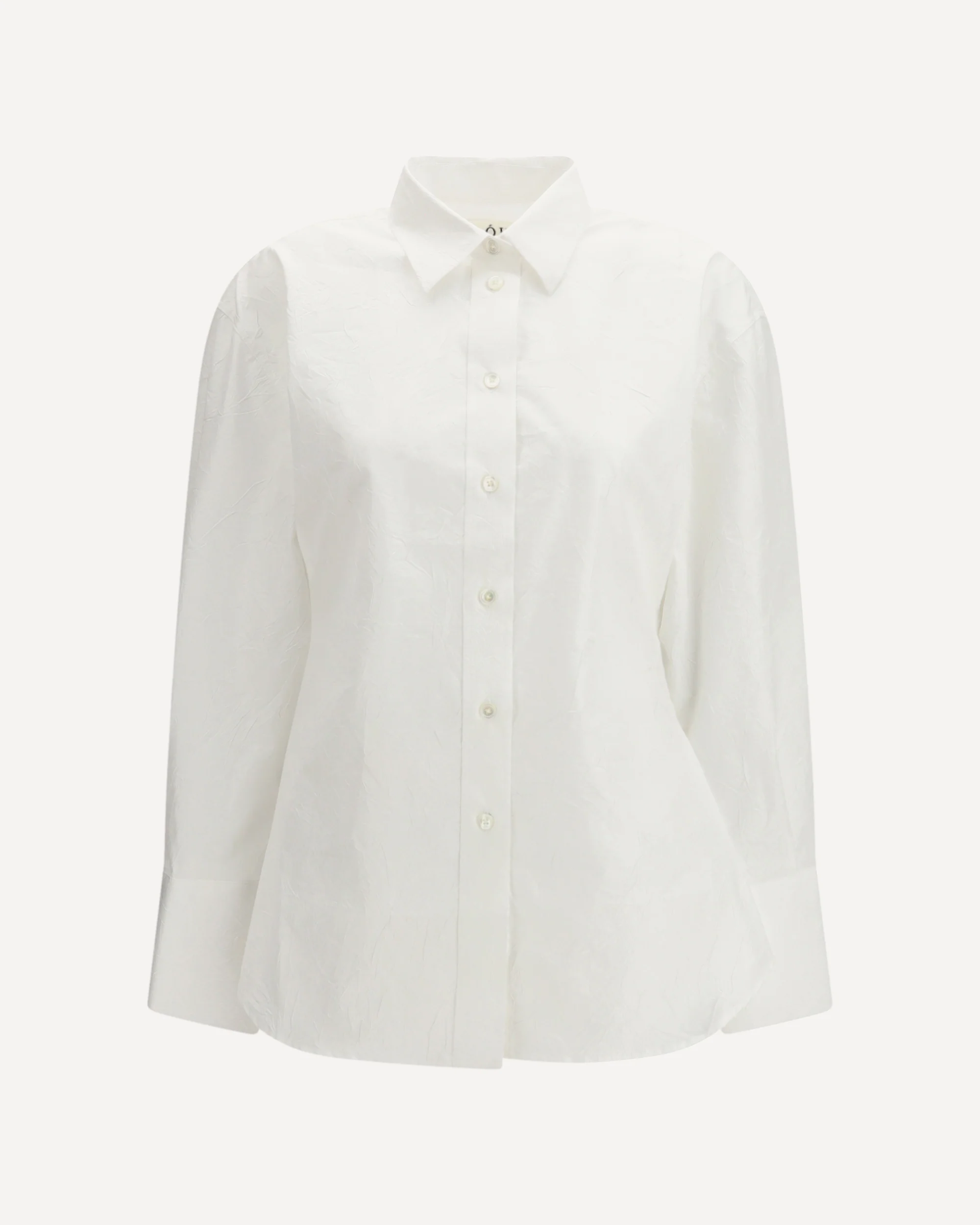 Shaped cotton poplin Shirt - WHITE | Cheap Luxury Handbags Store,