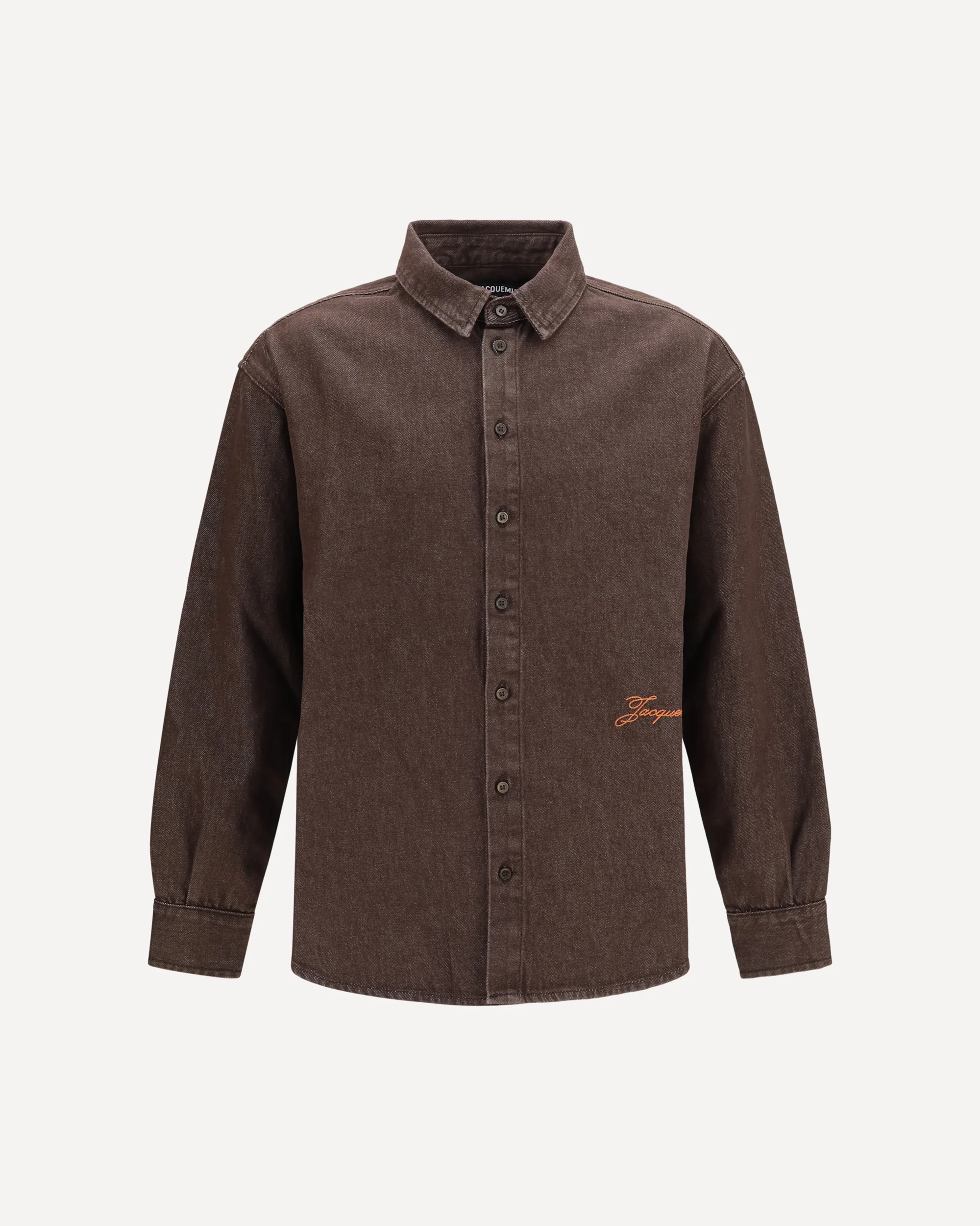 Simon de-Nîmes Denim Shirt - BROWN | Cheap Luxury Handbags Store,