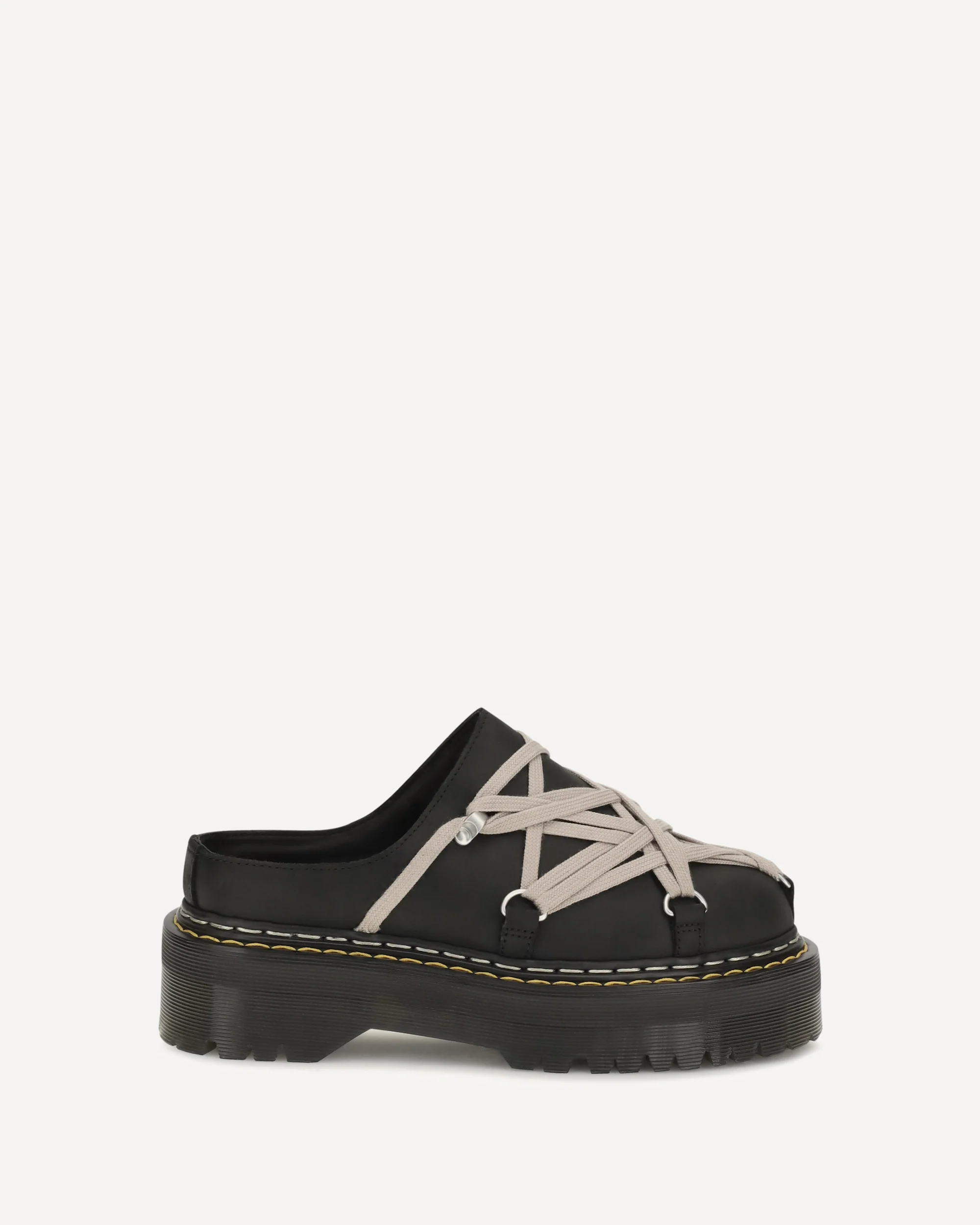 Quad Sole Megalace Mules - BLACK | Cheap Luxury Handbags Store,