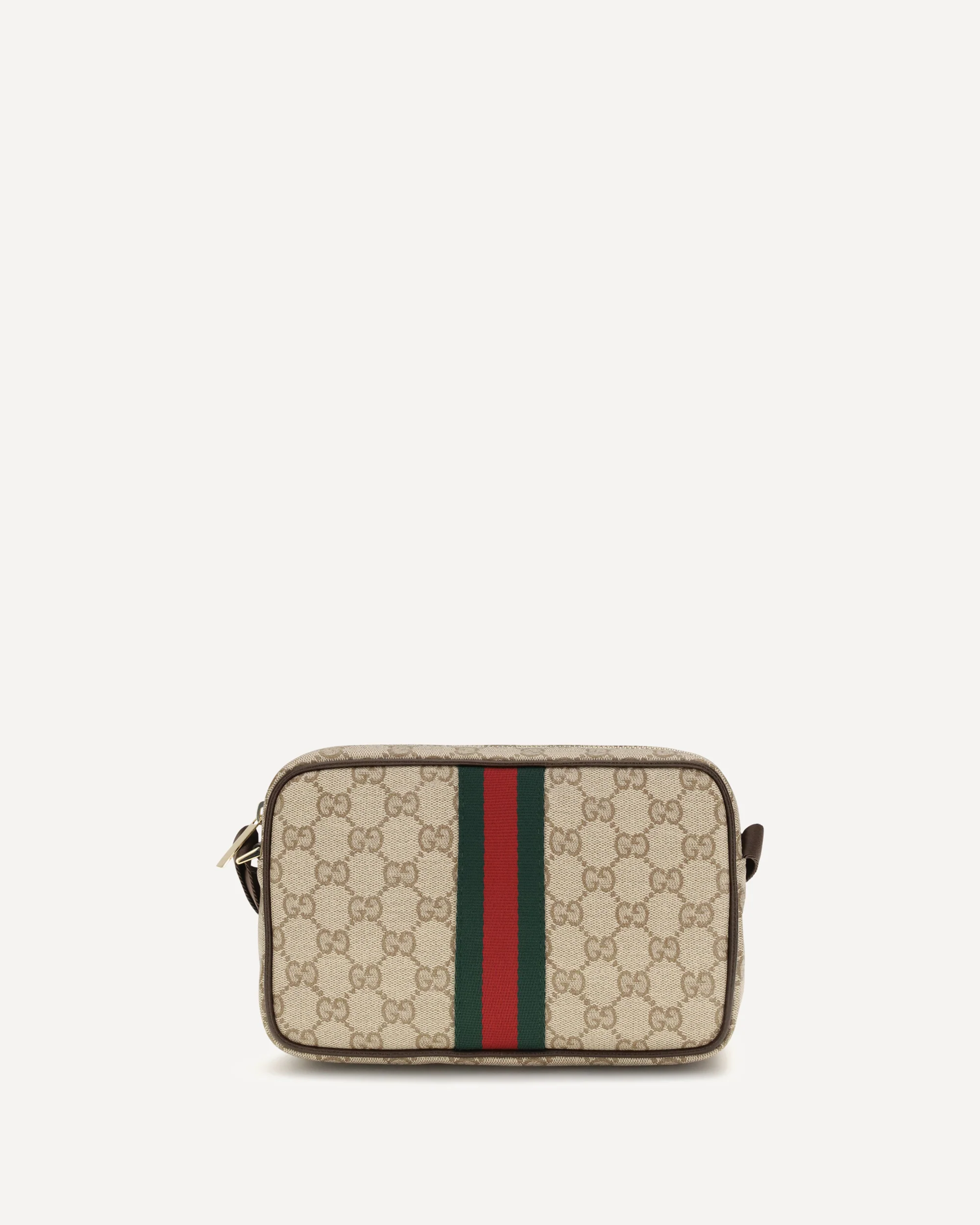 GG Shoulder Bag with Web stripe - BEIGE | Cheap Luxury Handbags Store,