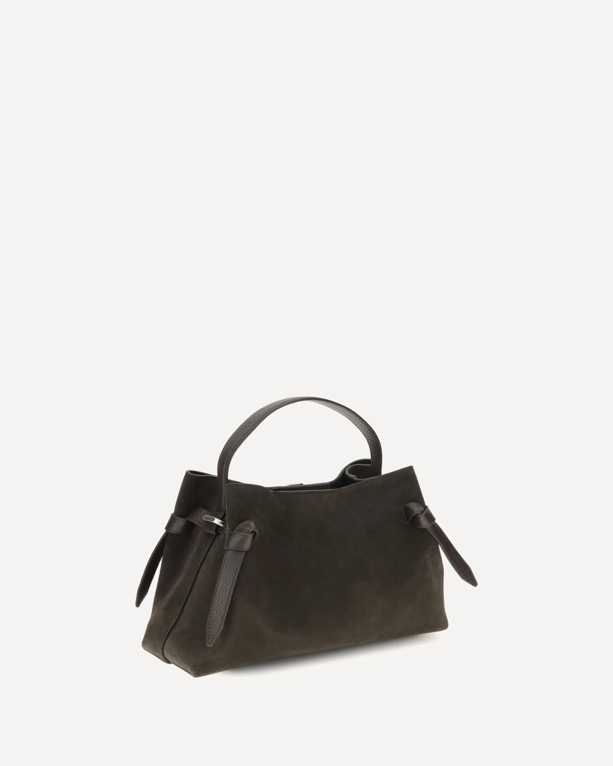 Gyoza suede Shoulder Bag - BROWN | Cheap Luxury Handbags Store,