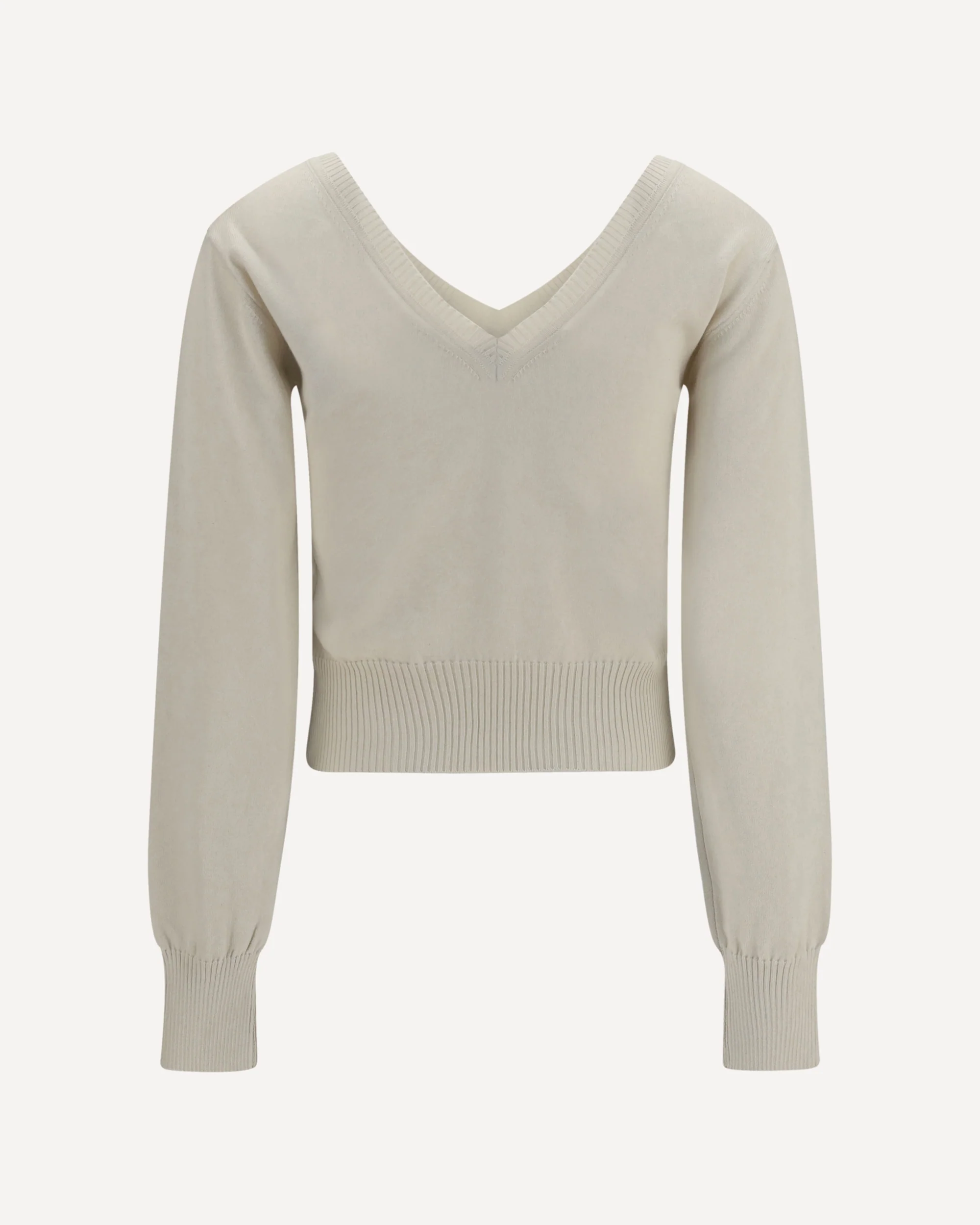 Beatrice V-neck Sweater - WHITE | Cheap Luxury Handbags Store,