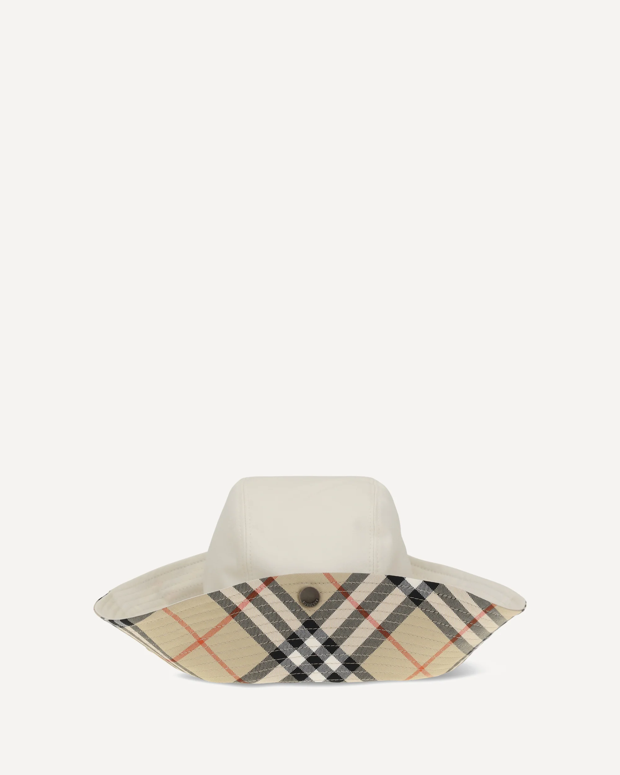 Check Bucket Hat - WHITE | Cheap Luxury Handbags Store,