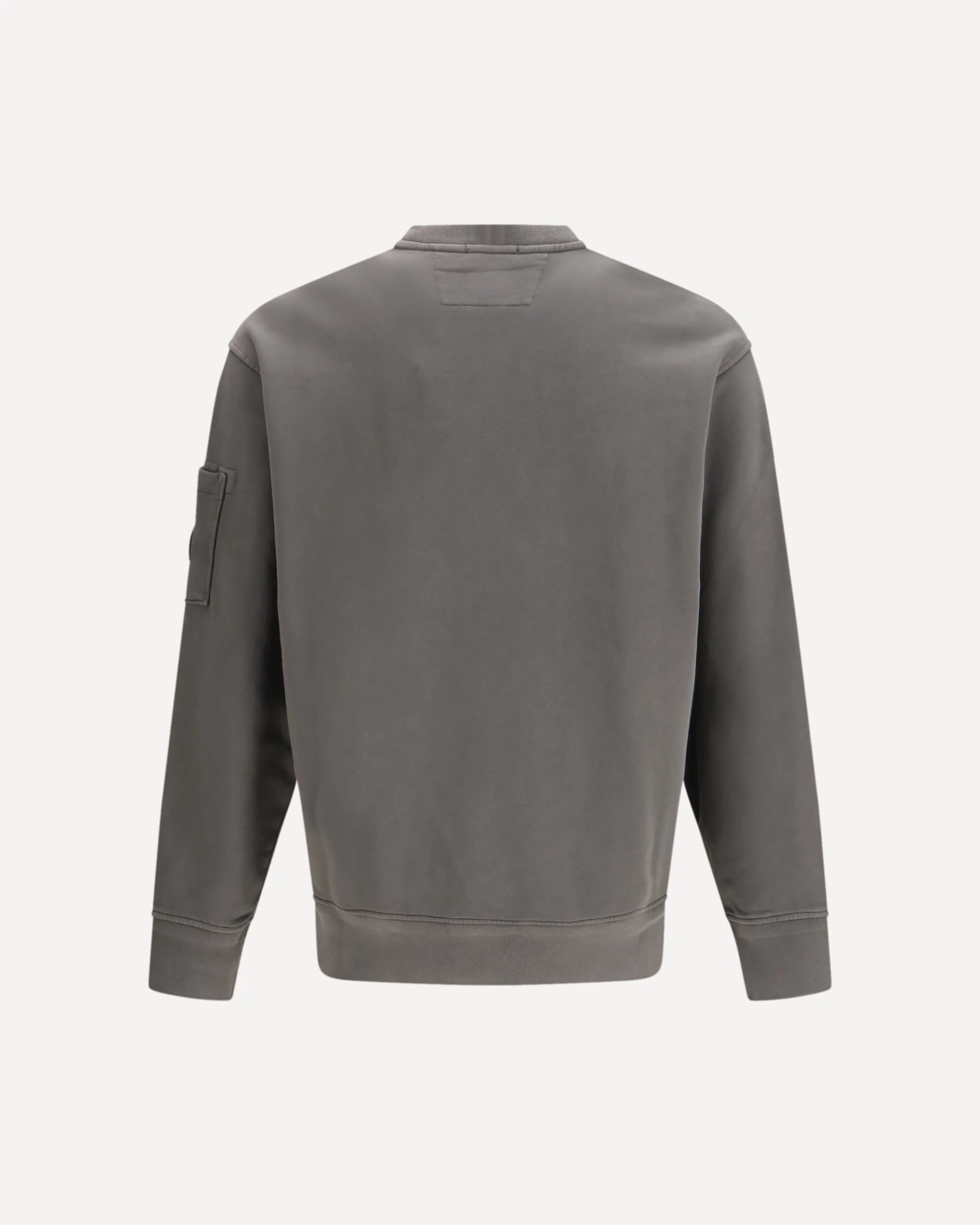 Diagonal Raised Fleece Crewneck Lens Sweatshirt - GREEN | Cheap Luxury Handbags Store,