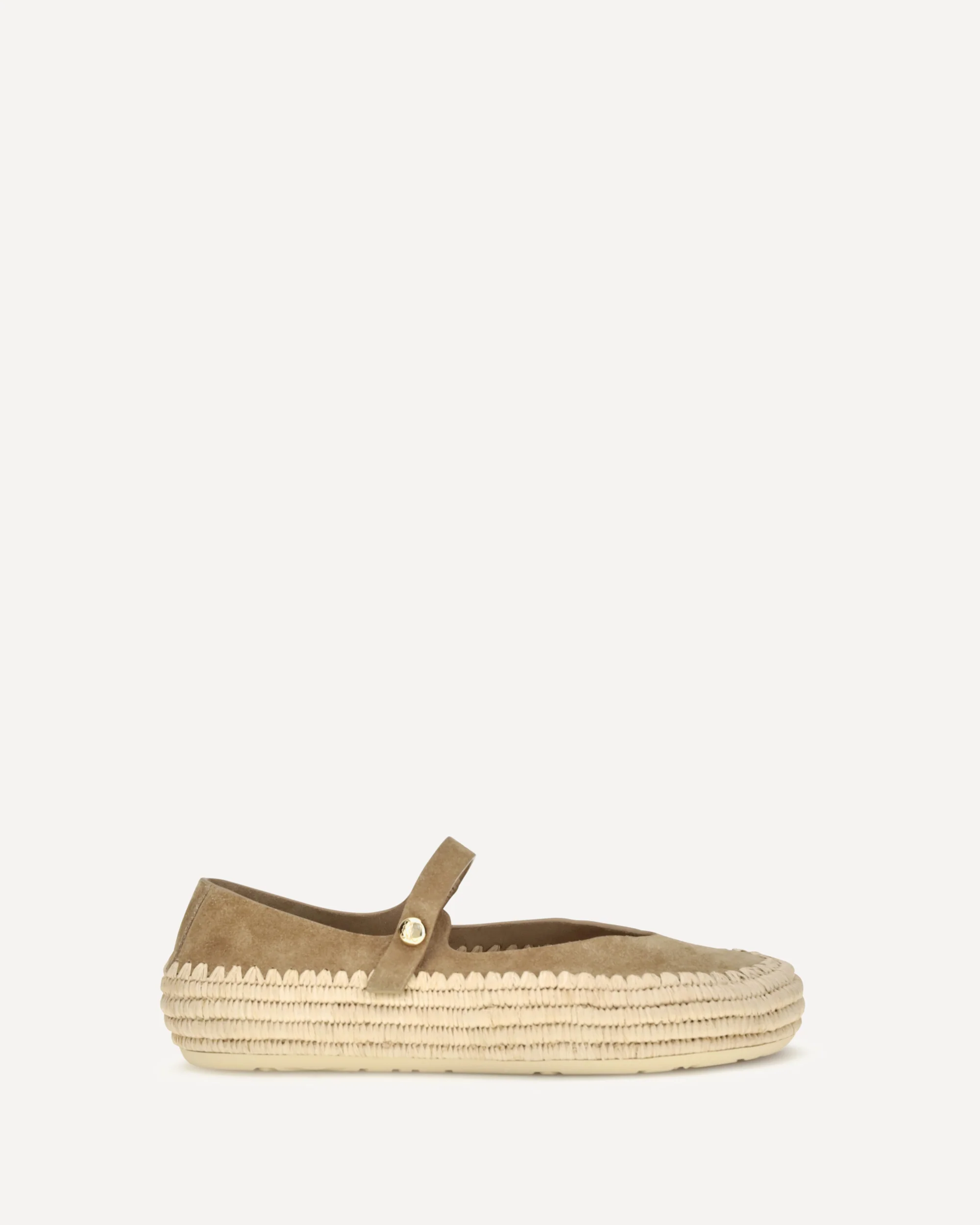 Rio suede and raffia Mary Jane Espadrillas - BEIGE | Cheap Luxury Handbags Store,