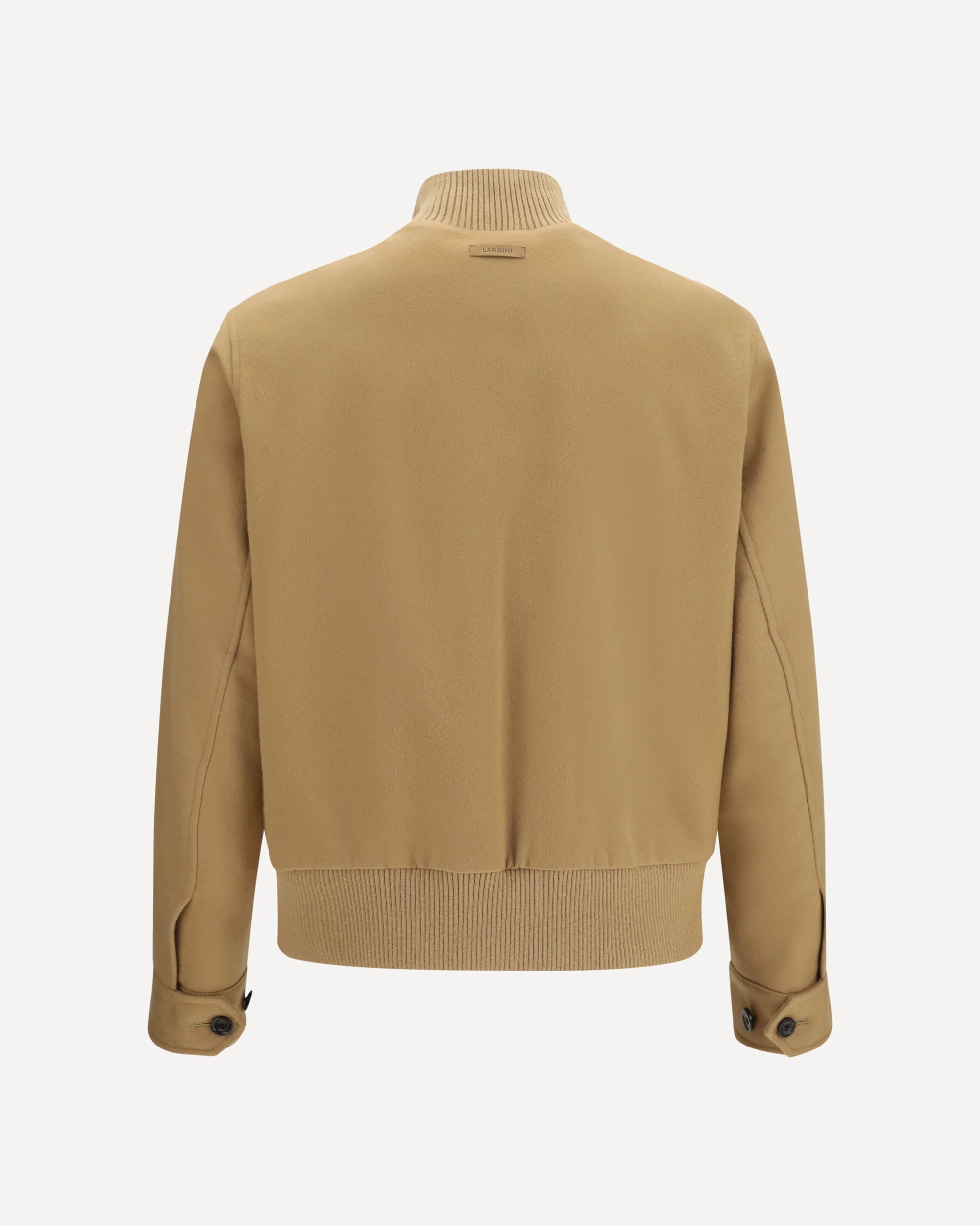 Buttoned Jacket with ribbed trims - BEIGE | Cheap Luxury Handbags Store,