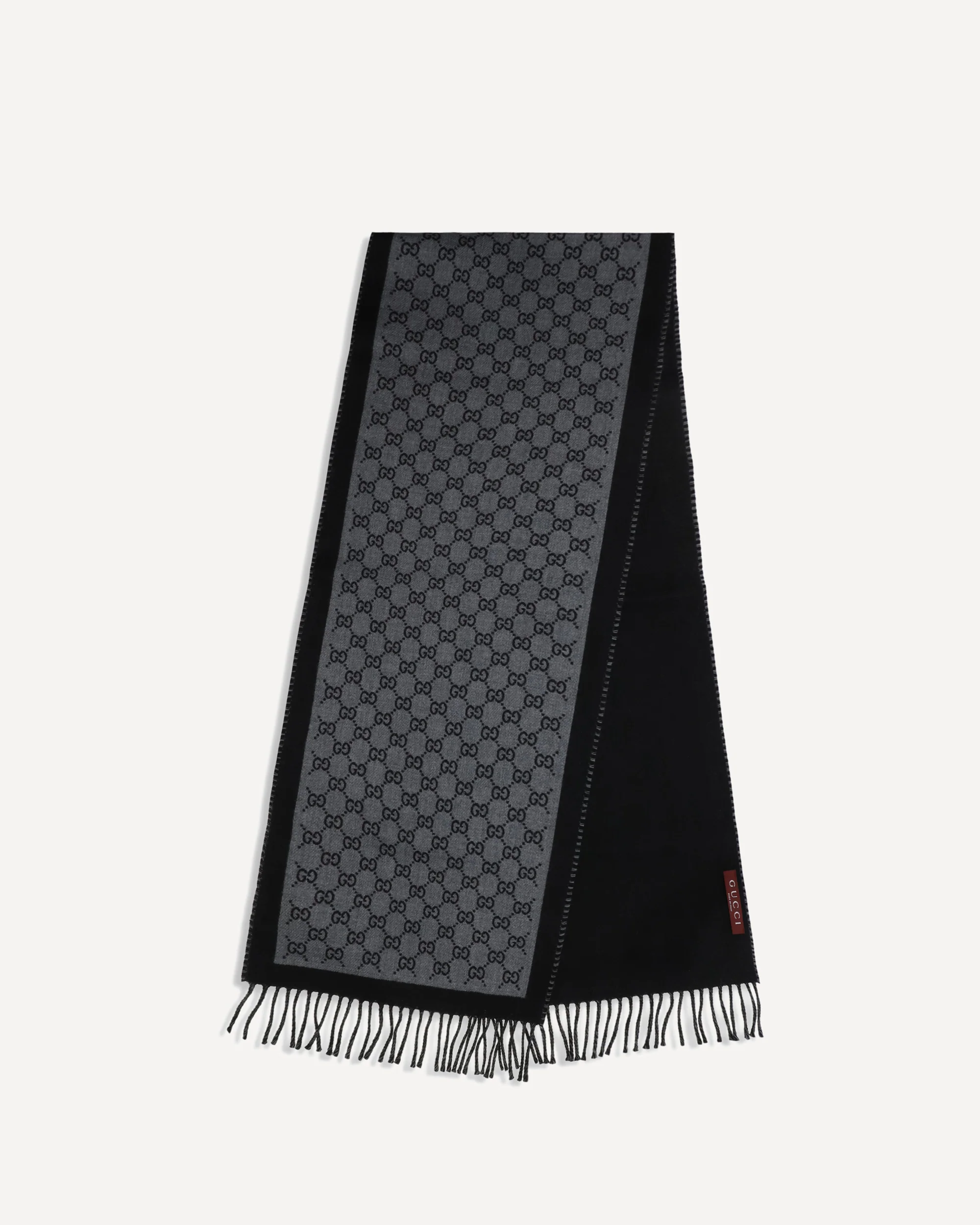 GG jacquard wool Scarf - GREY | Cheap Luxury Handbags Store,