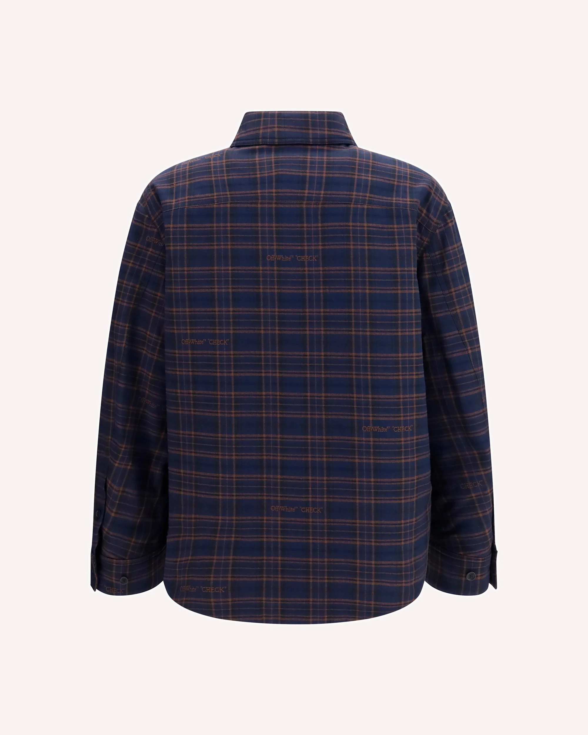Oversized padded flannel Shirt - BLUE | Cheap Luxury Handbags Store,