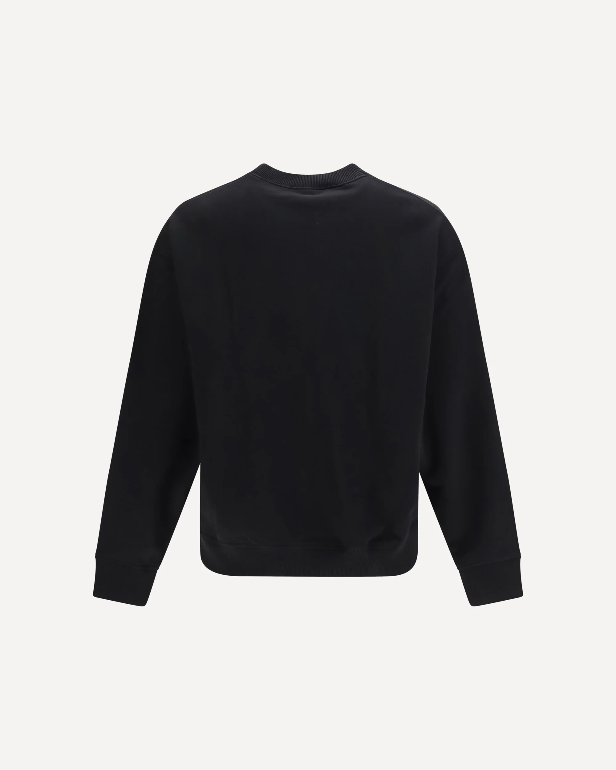 Cotton crewneck Sweatshirt with logo - BLACK | Cheap Luxury Handbags Store,