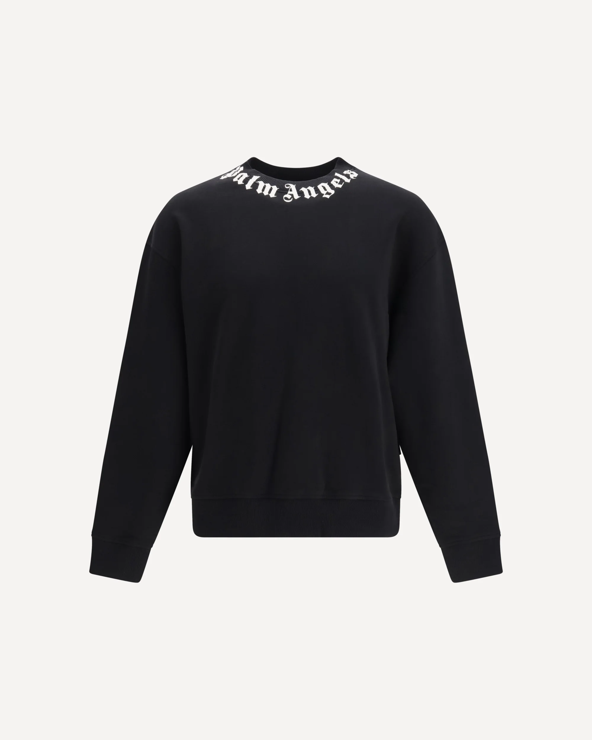Cotton crewneck Sweatshirt with logo - BLACK | Cheap Luxury Handbags Store,