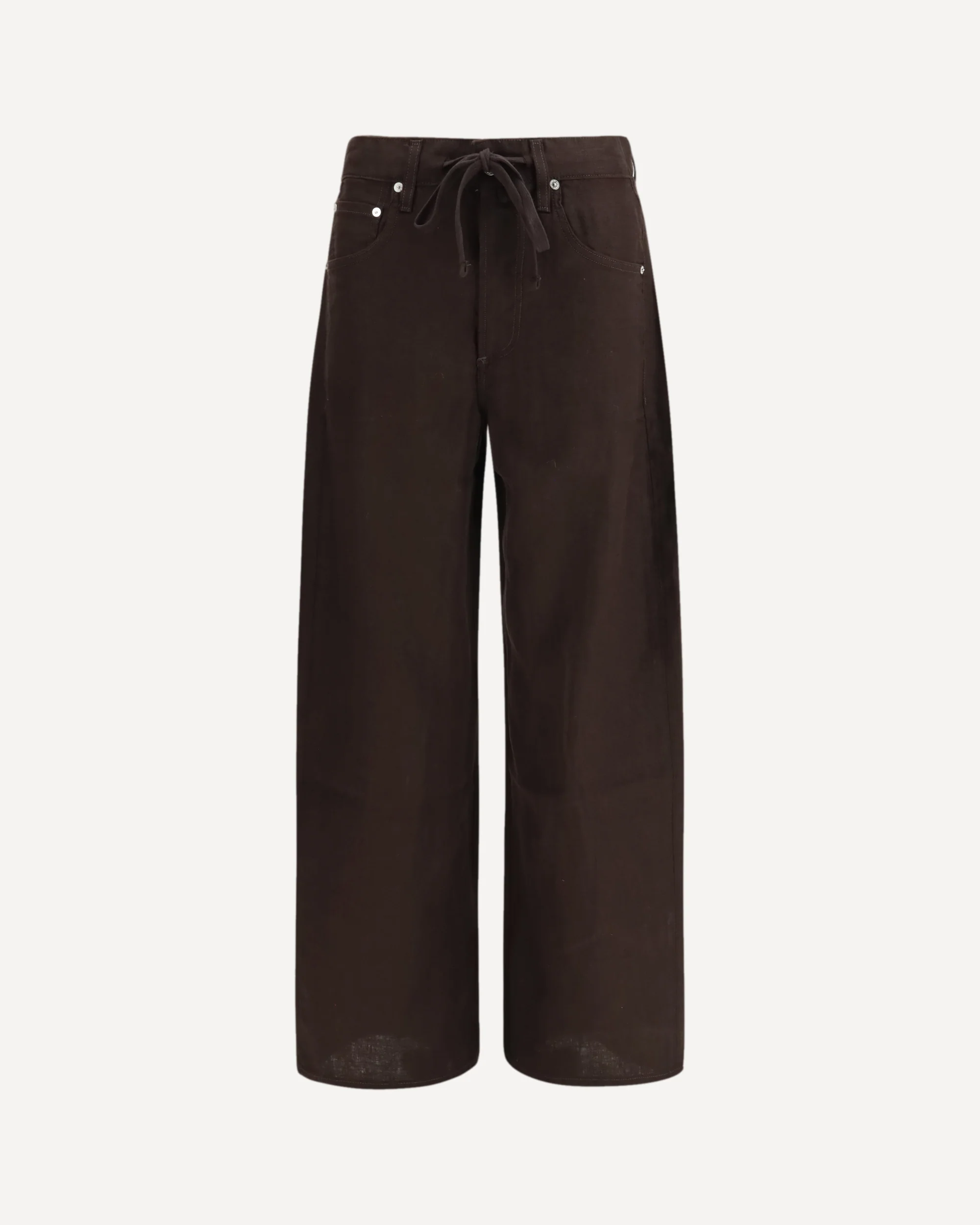 Brynn drawstring Pants - BROWN | Cheap Luxury Handbags Store,