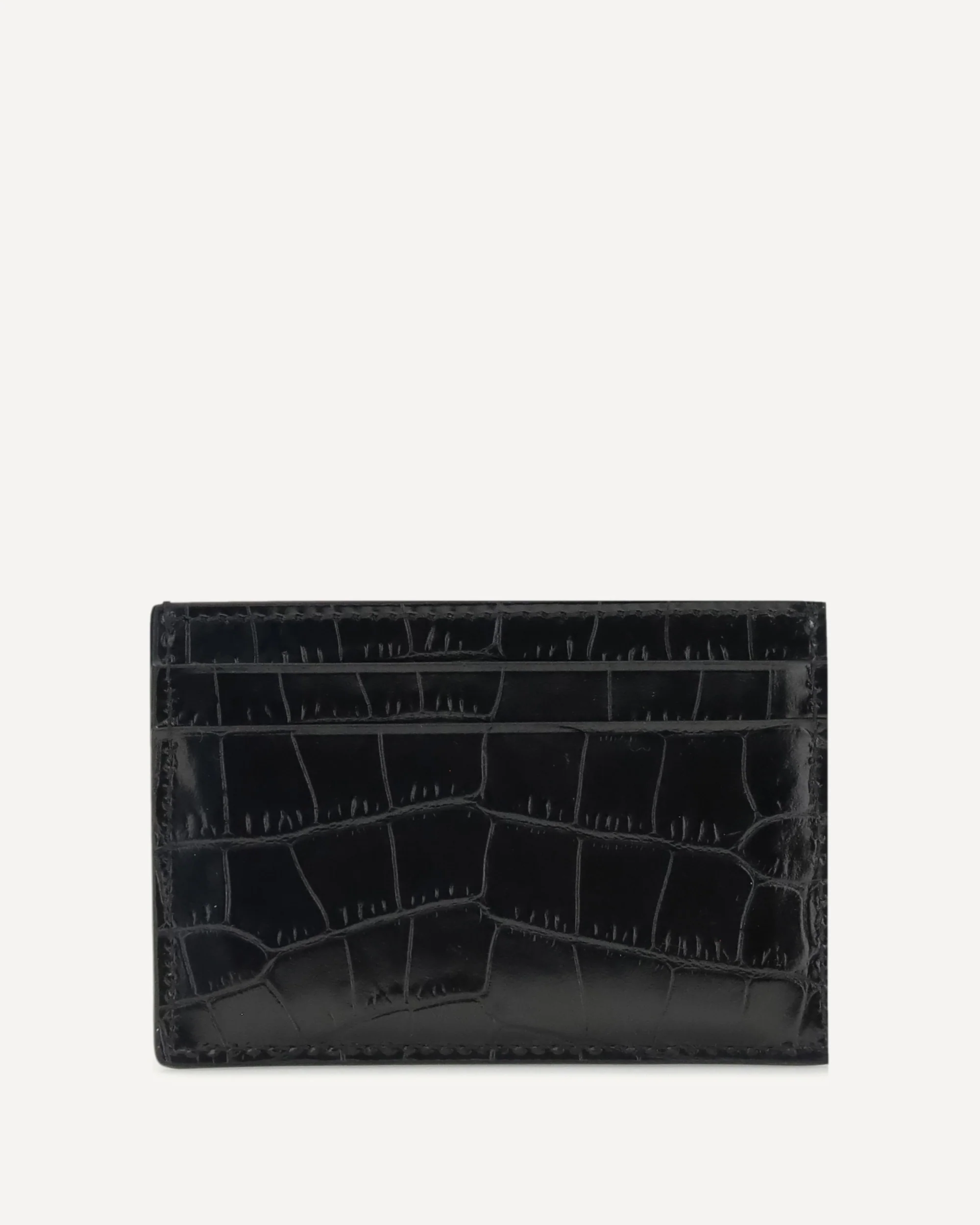 Croco print Card Holder - BLACK | Cheap Luxury Handbags Store,