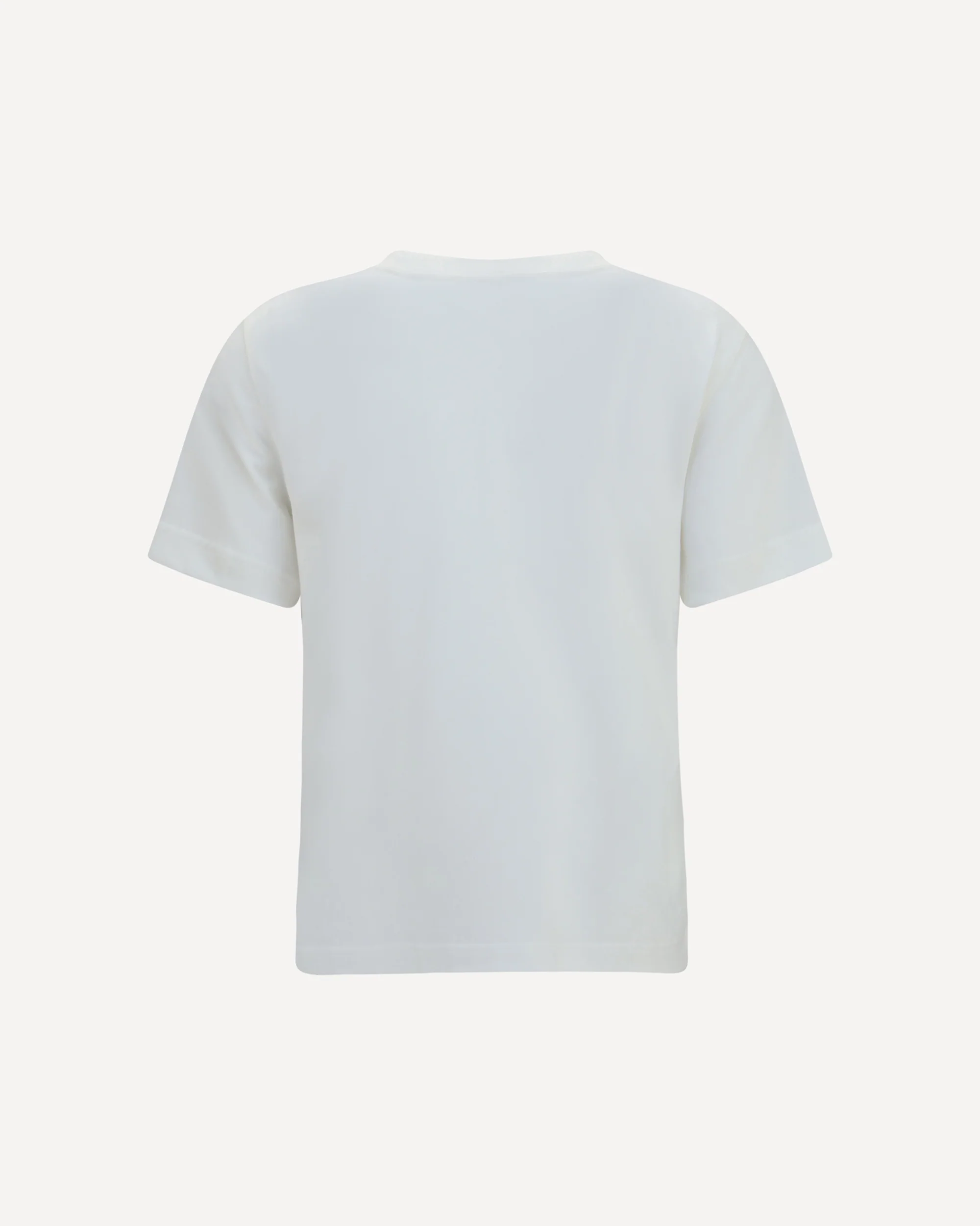Cotton T-Shirt with Check Flag - WHITE | Cheap Luxury Handbags Store,