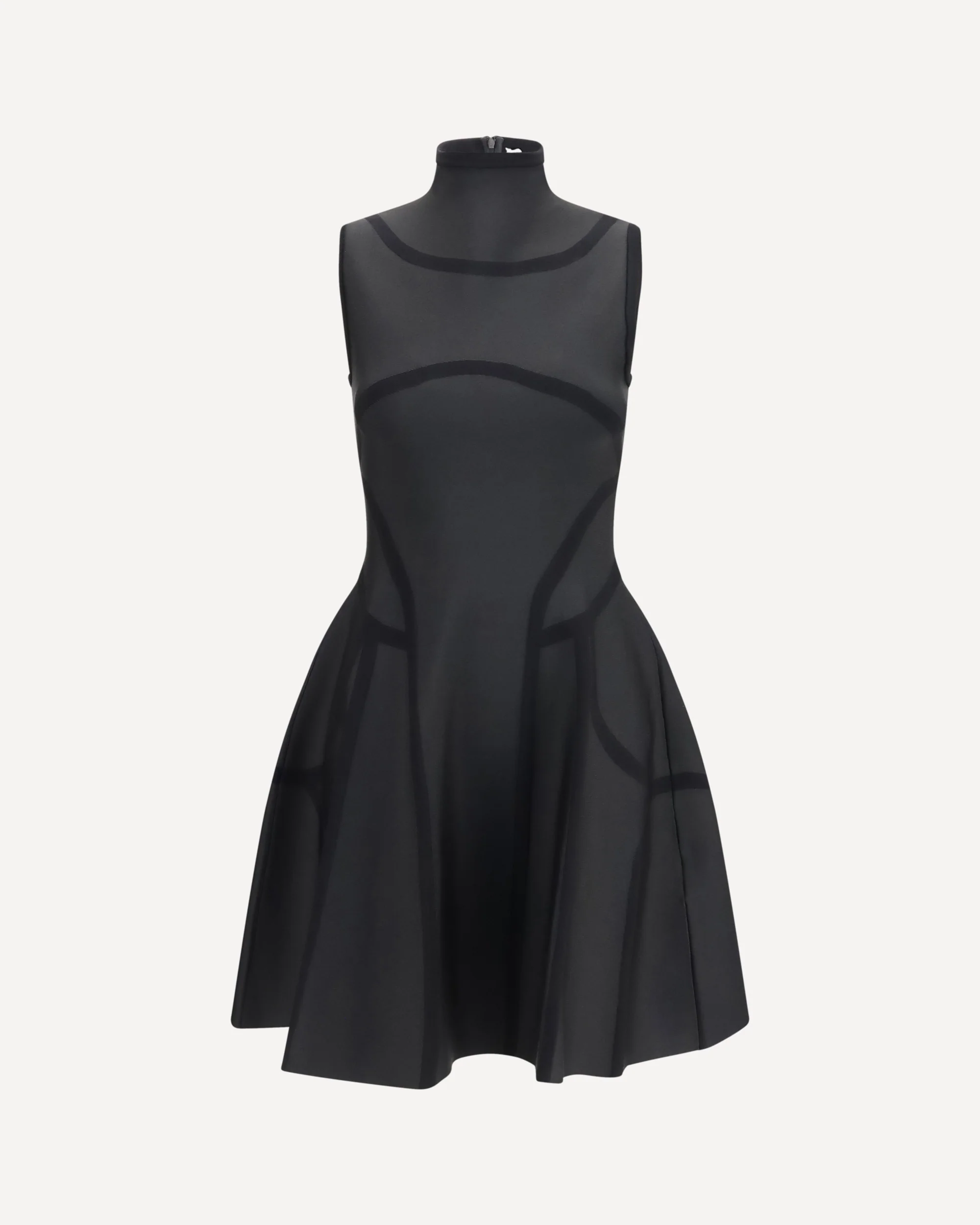 Anatomy-line mini Dress - BLACK | Cheap Luxury Handbags Store,