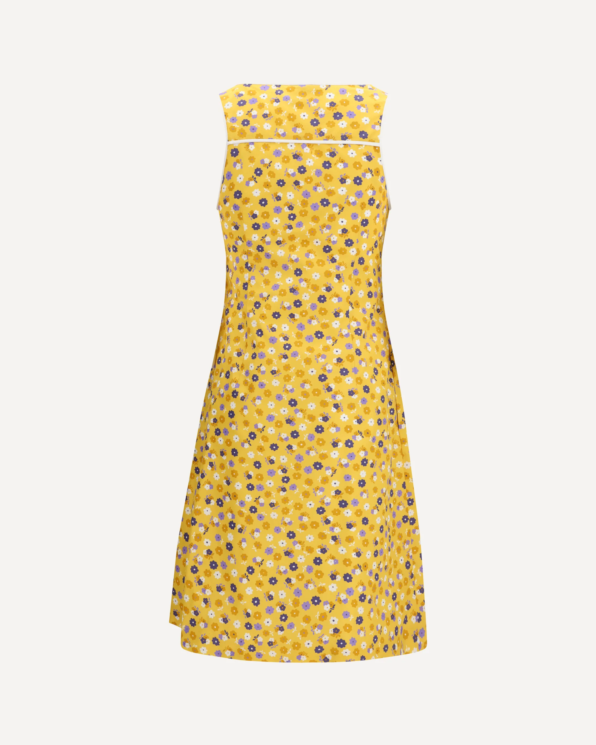 Floral midi Dress - YELLOW | Cheap Luxury Handbags Store,