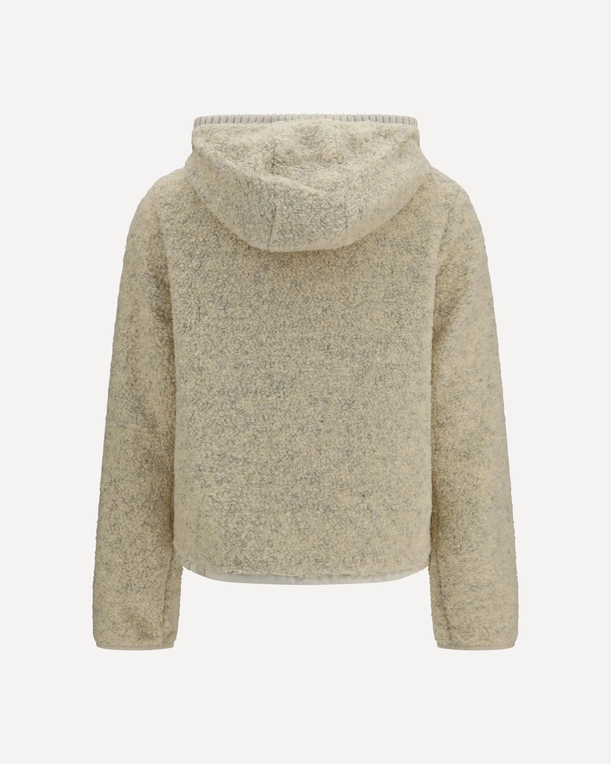 Padded Teddy Hoodie - BEIGE | Cheap Luxury Handbags Store,