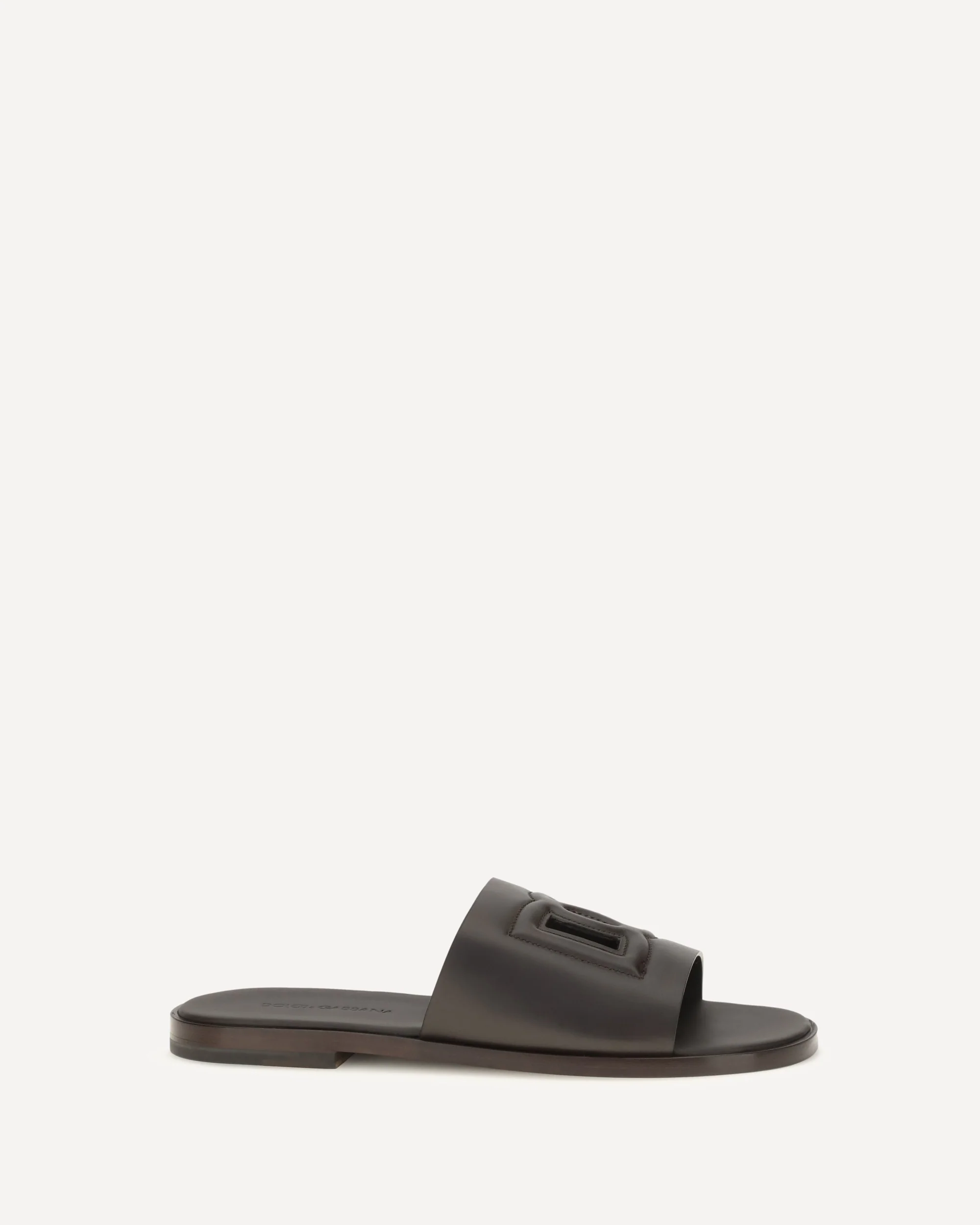Embossed logo Sandals - BROWN | Cheap Luxury Handbags Store,