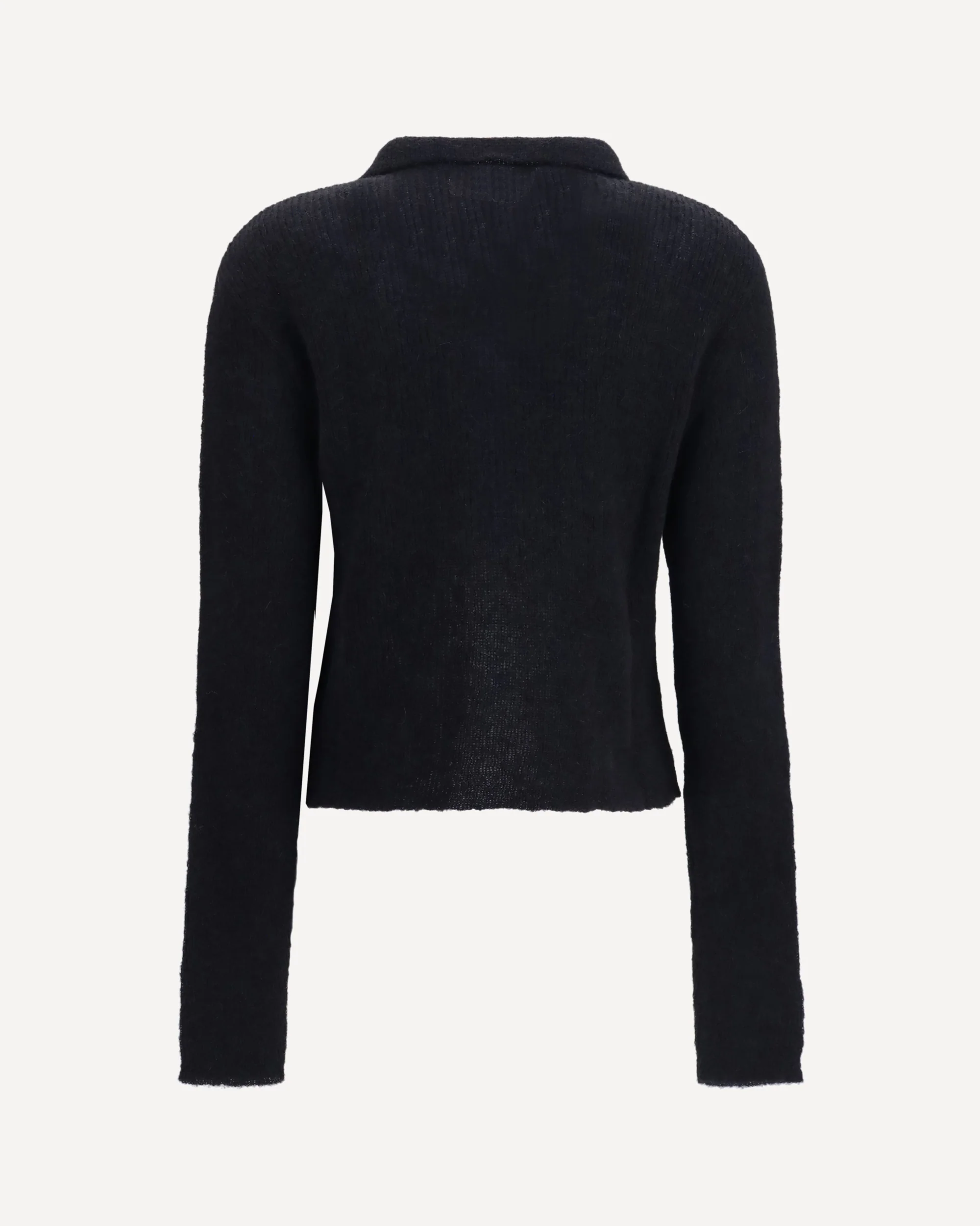 Mazzy Polo Sweater in alpaca blend - BLACK | Cheap Luxury Handbags Store,