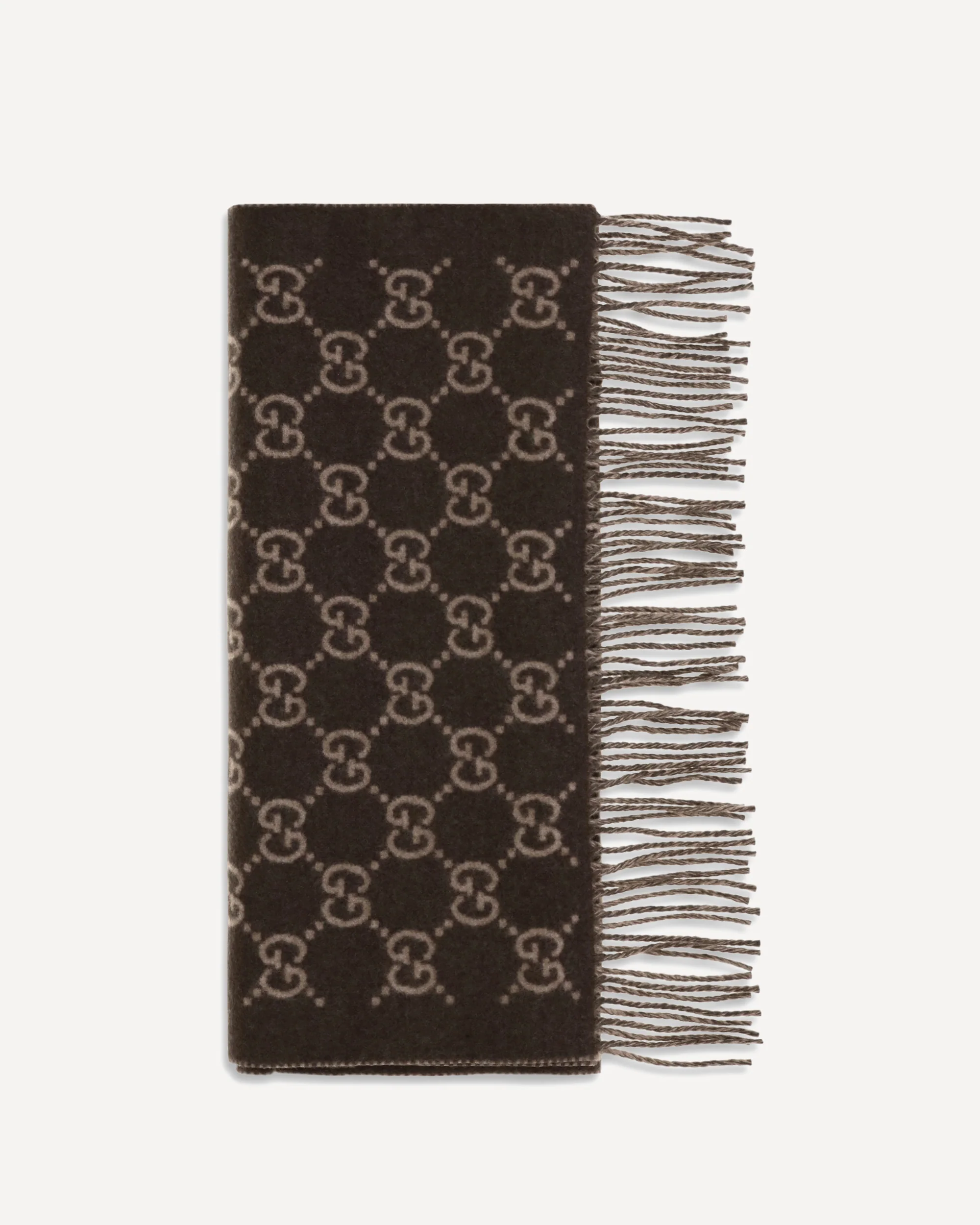 GG cashmere Scarf - BROWN | Cheap Luxury Handbags Store,
