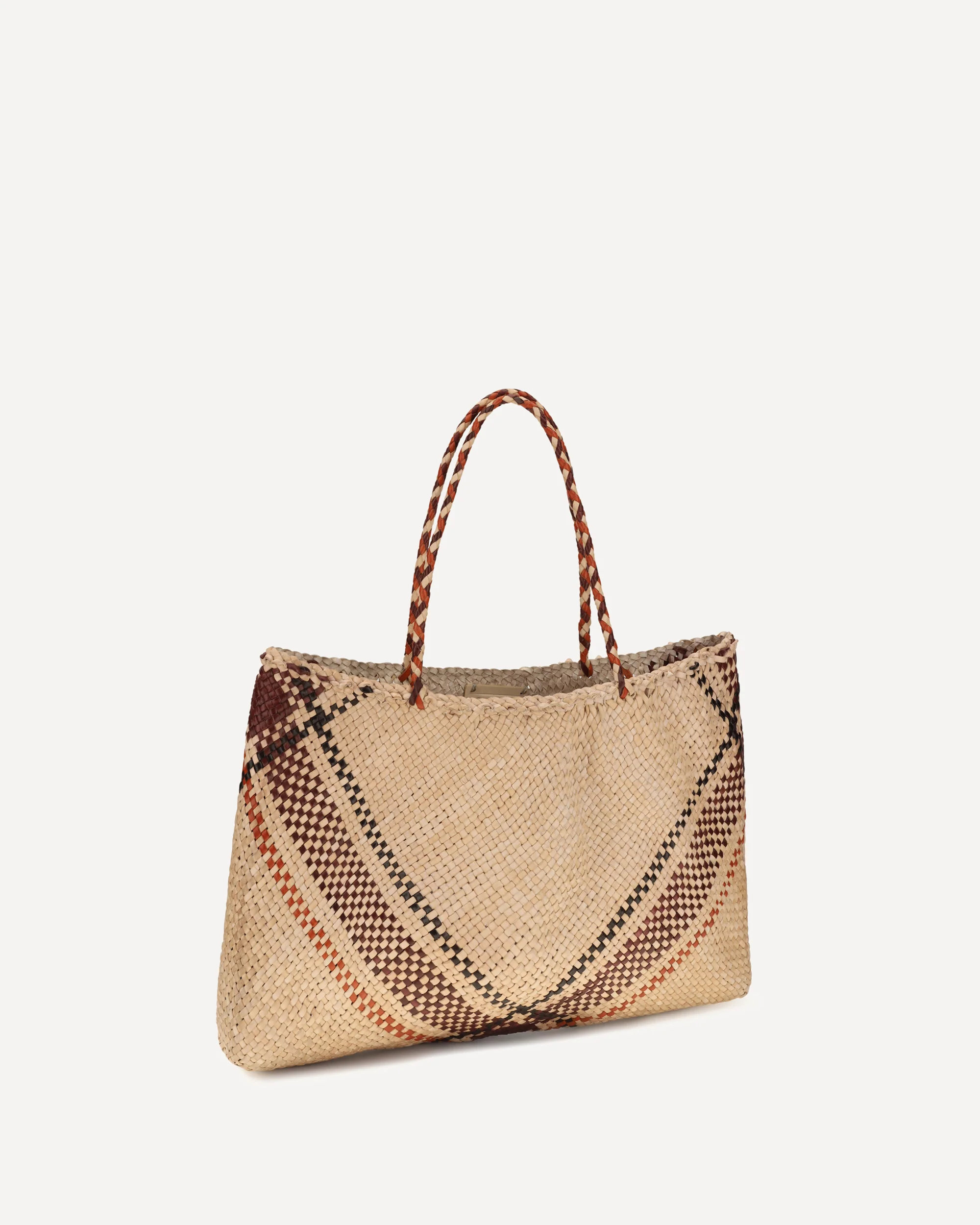 Handwoven leather Tote Bag - BEIGE | Cheap Luxury Handbags Store,