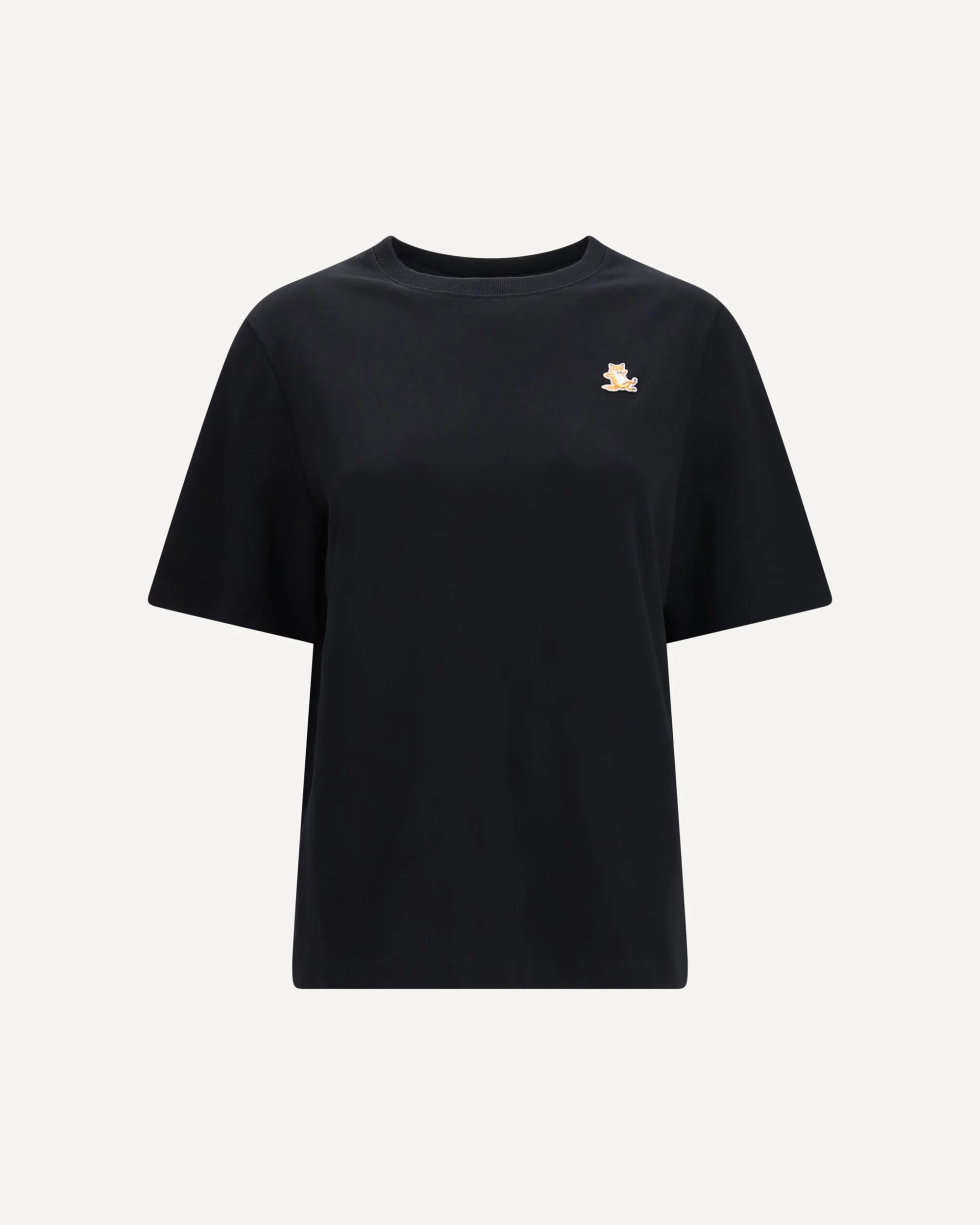 Chillax Fox T-shirt - BLACK | Cheap Luxury Handbags Store,
