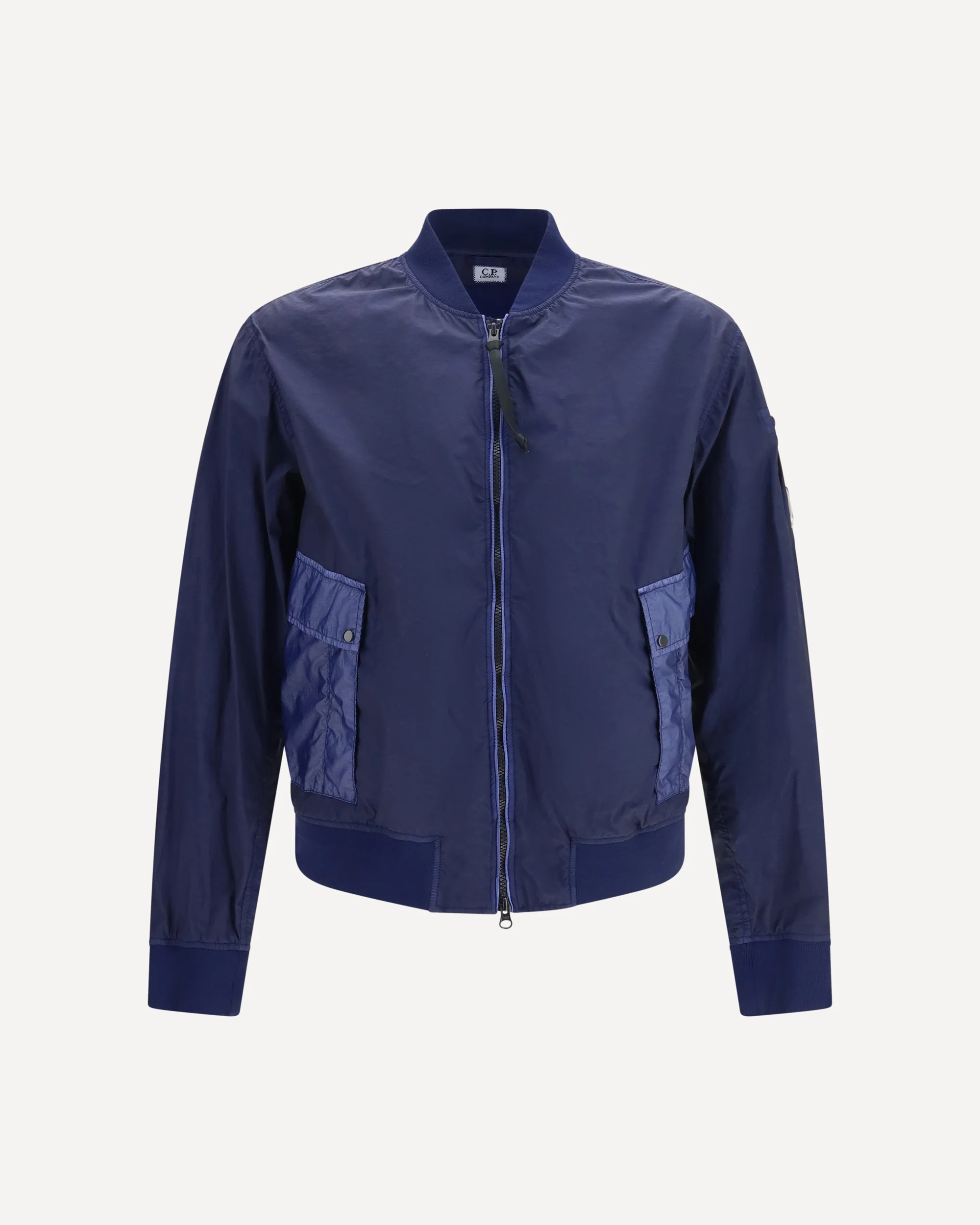 Bi-TM Mixed Lens bomber Jacket - BLUE | Cheap Luxury Handbags Store,