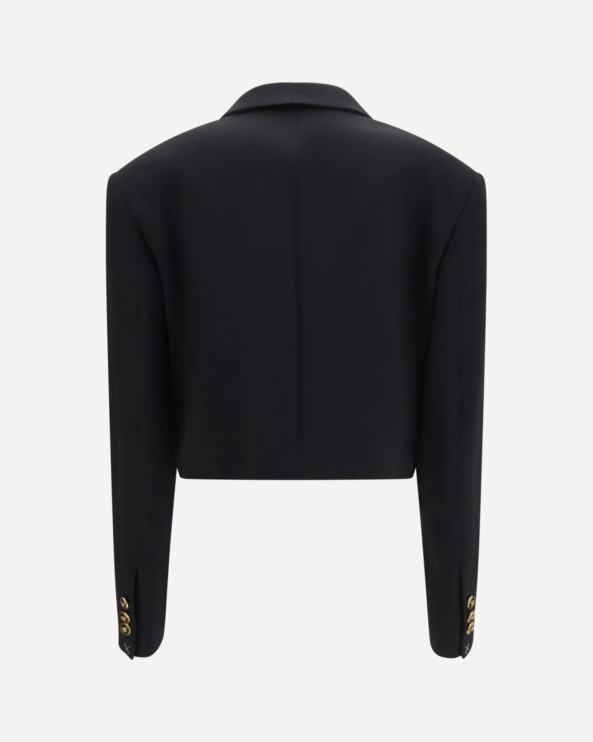 Cropped wool Blazer - BLACK | Cheap Luxury Handbags Store,