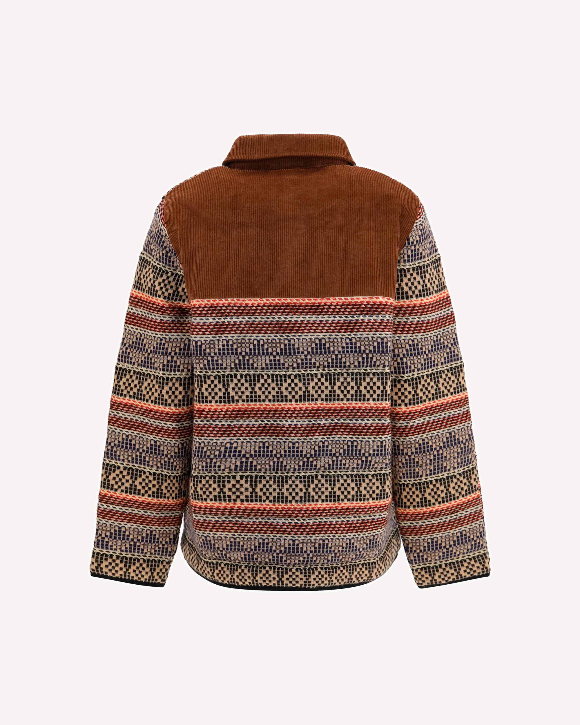 Western Industry geometric Jacket - BROWN | Cheap Luxury Handbags Store,