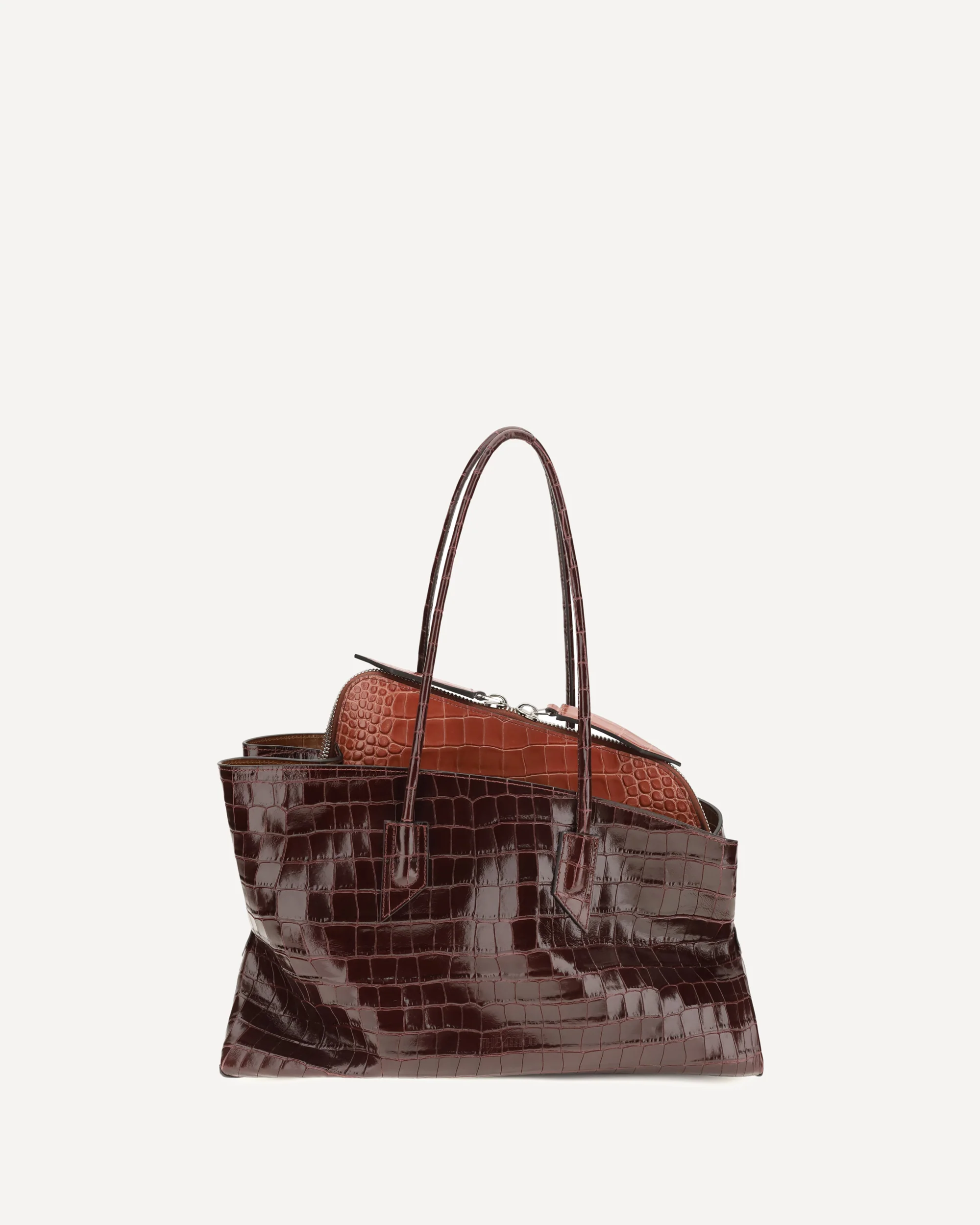 La Passeggiata medium Shoulder Bag - BORDEAUX | Cheap Luxury Handbags Store,