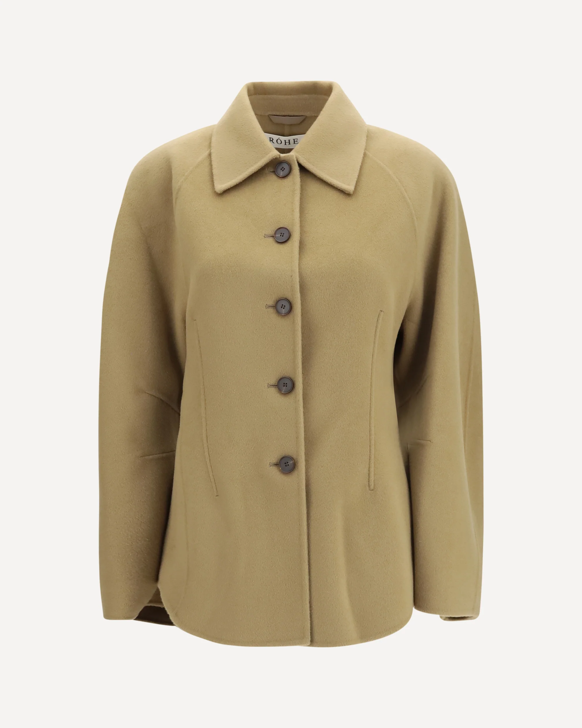 Sculptural oversized-sleeve Jacket - BEIGE | Cheap Luxury Handbags Store,