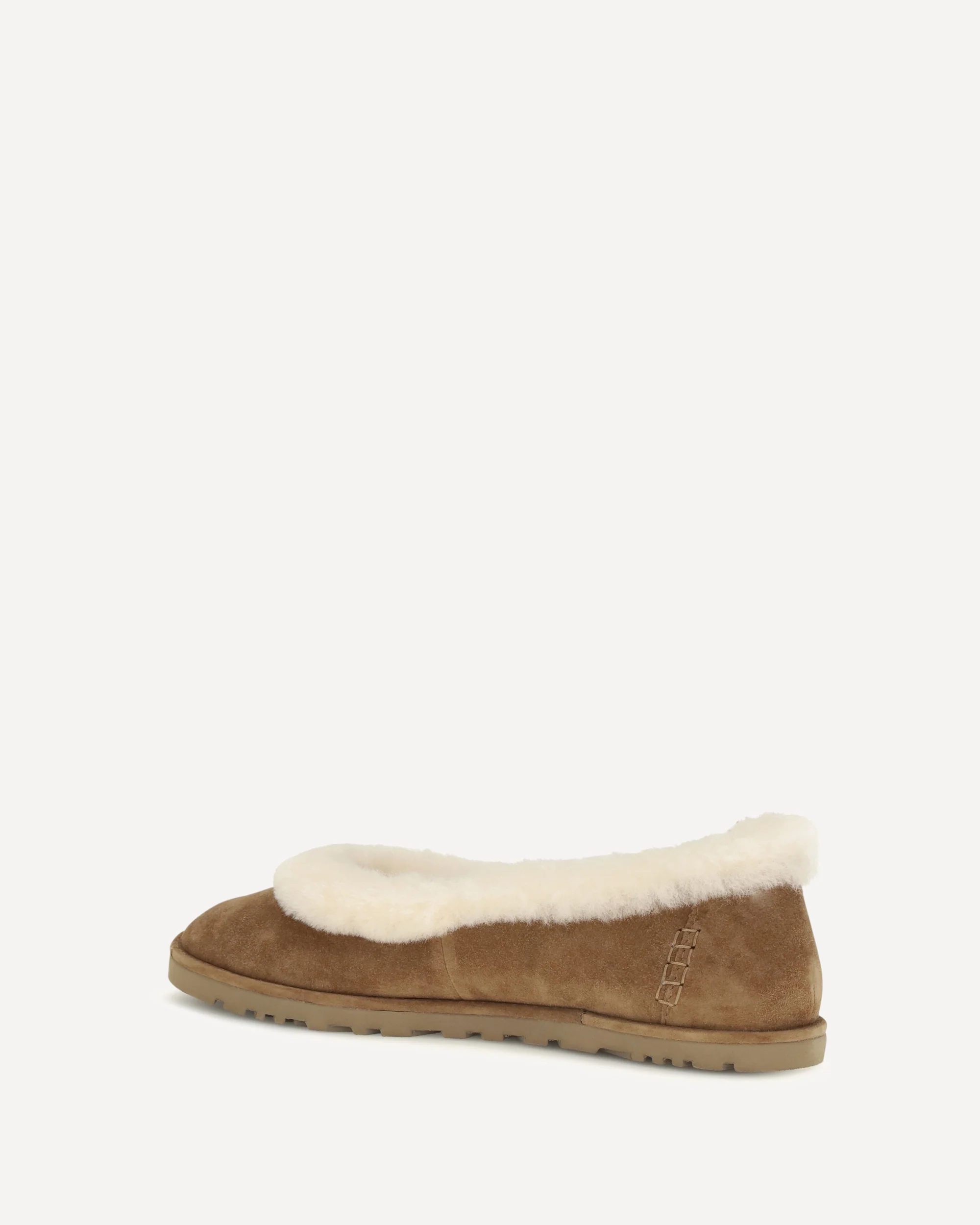 Zora suede Ballerinas - BEIGE | Cheap Luxury Handbags Store,