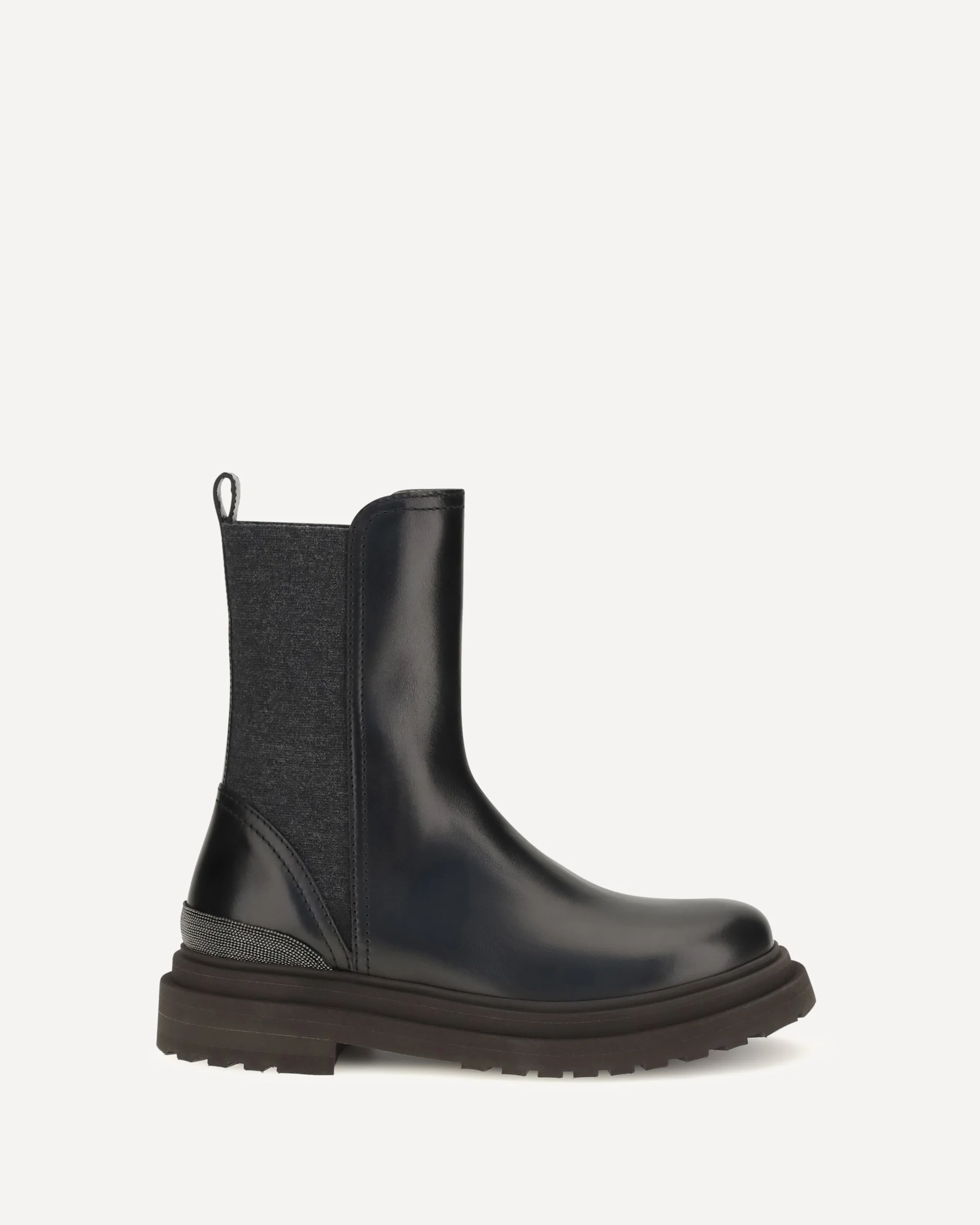 Leather Chelsea Ankle Boots - BLACK | Cheap Luxury Handbags Store,