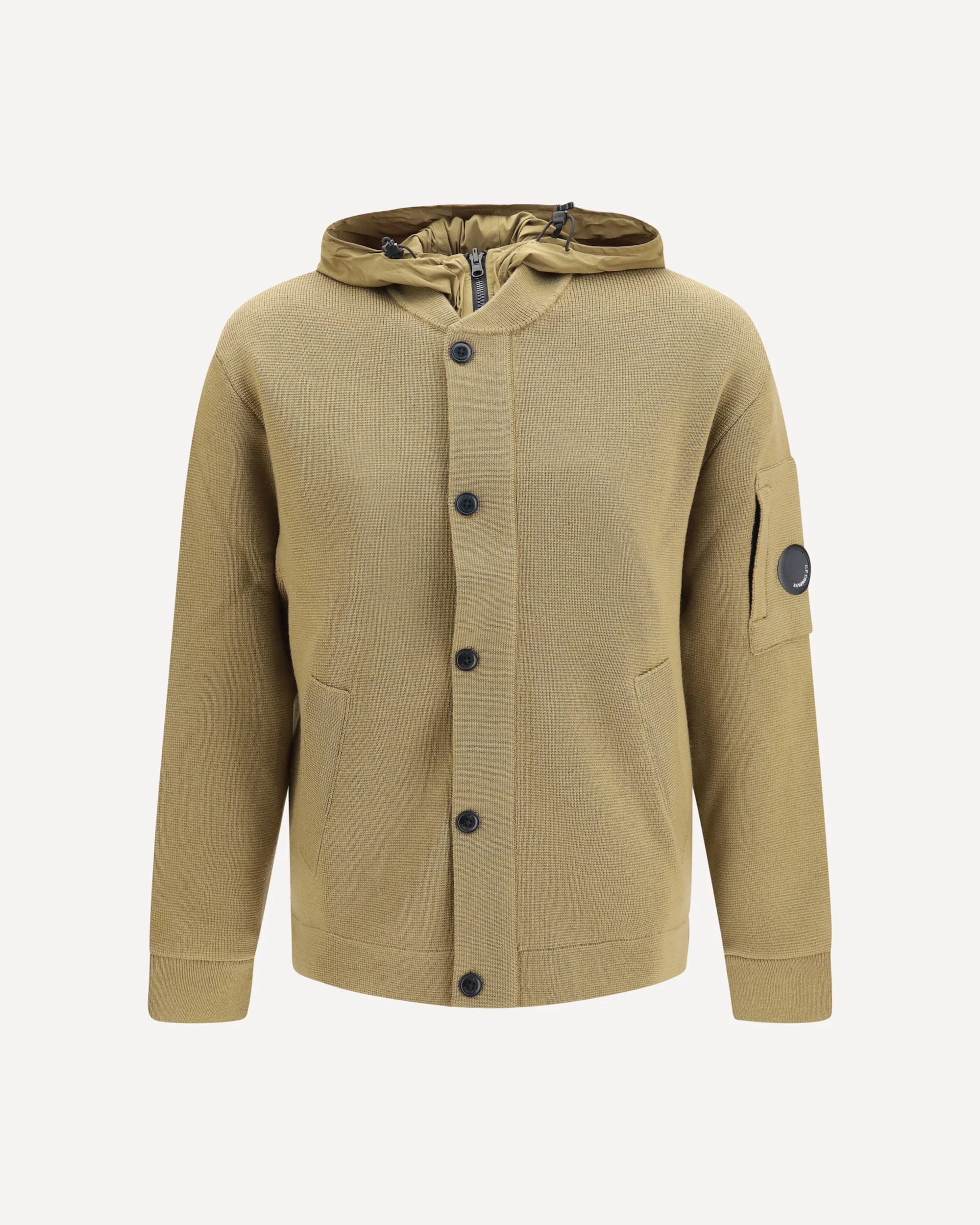 Reversible merino wool and stretch nylon Cardigan - BEIGE | Cheap Luxury Handbags Store,