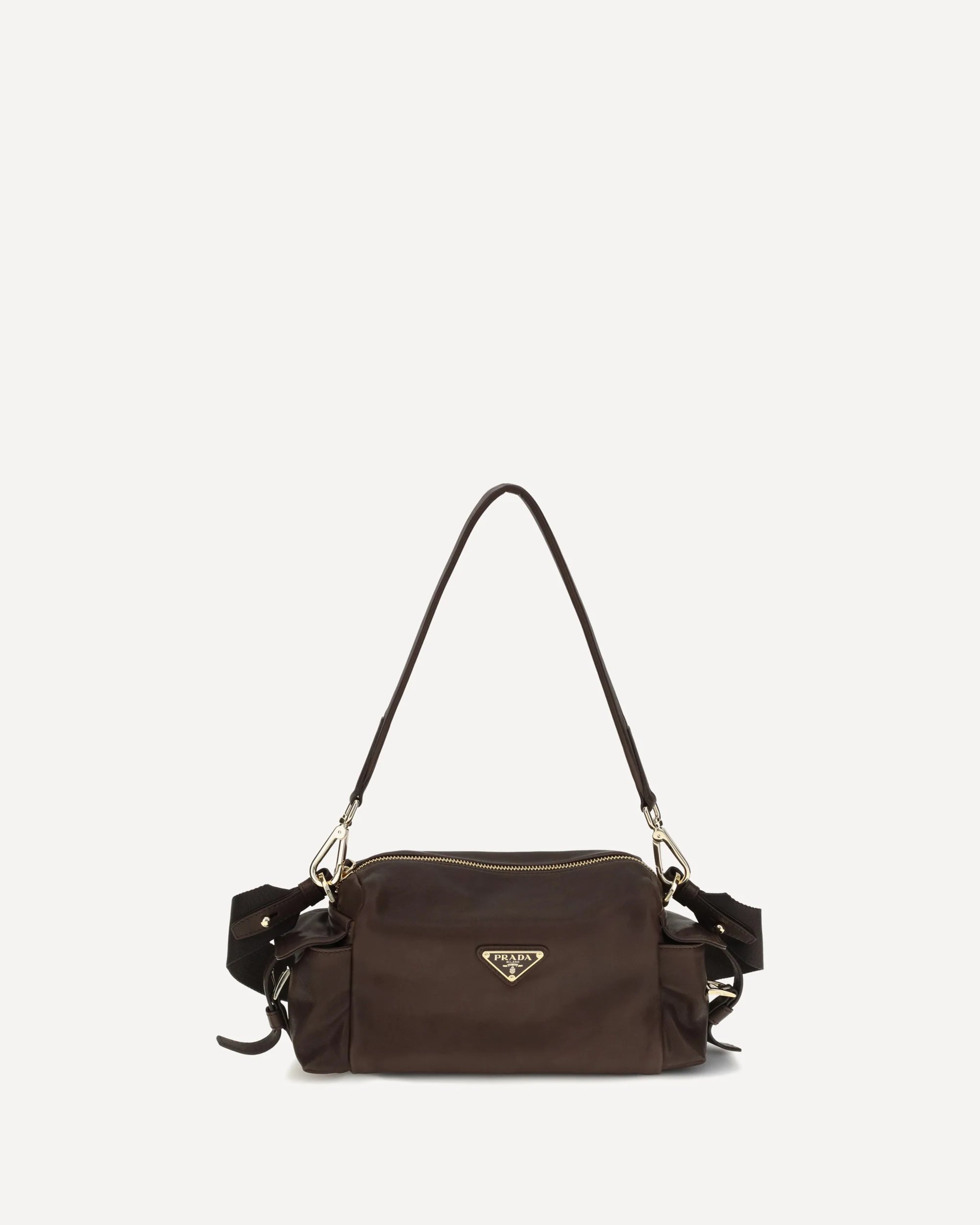 Small Explore Shoulder Bag in nappa leather - BROWN | Cheap Luxury Handbags Store,
